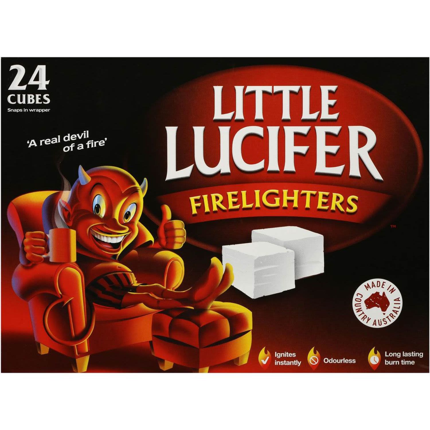 Little Lucifer Bbq Accessory Fire Starters 24 pack, 24 Each