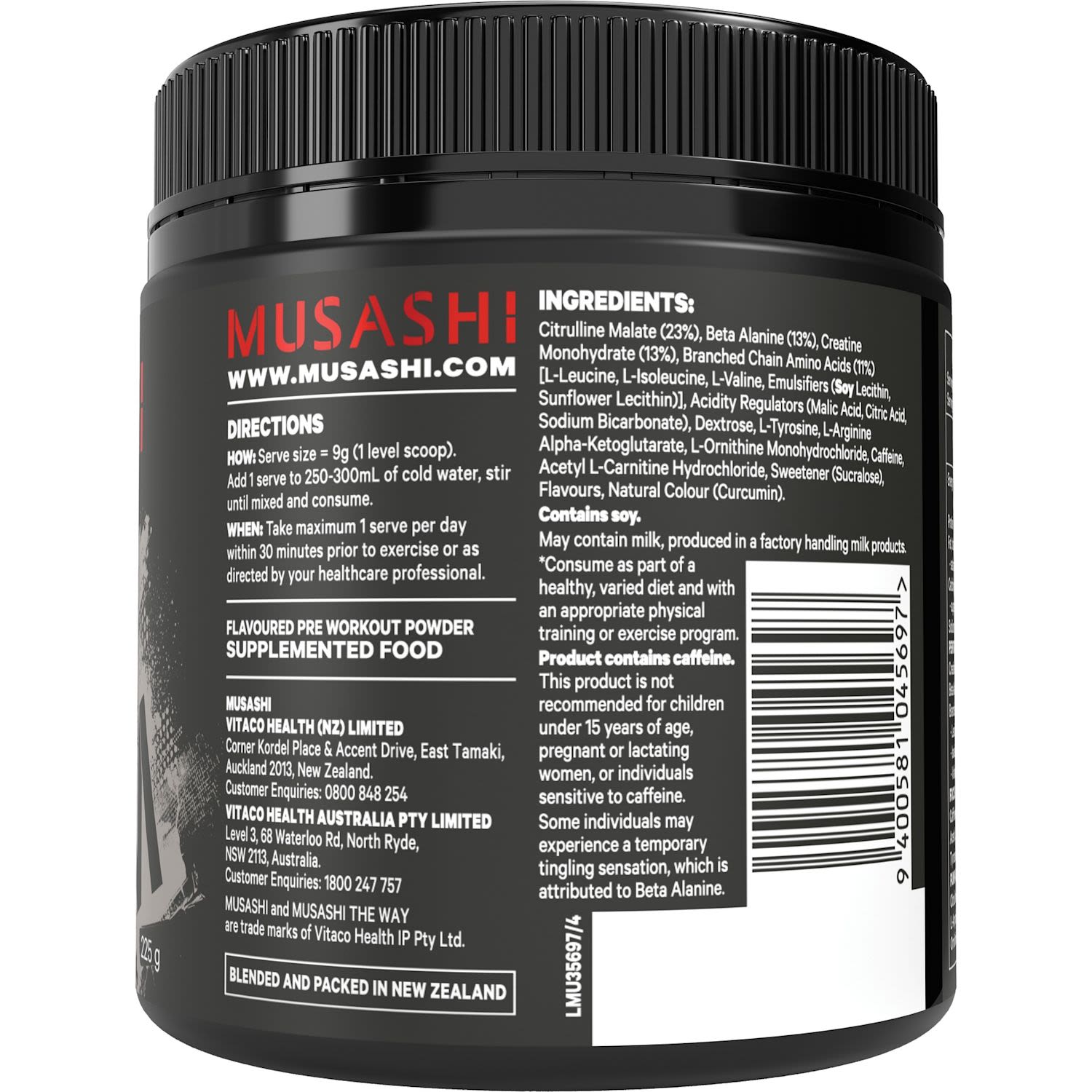 Musashi Pre Workout Lemon Lime 225g | IGA Shop Online Musashi Pre Workout Lemon Lime 225g | IGA Shop Online