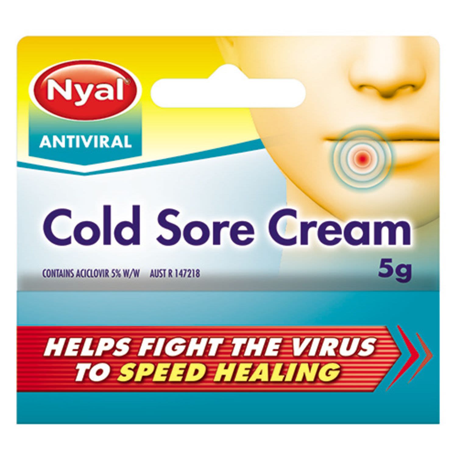 Nyal Antiviral Cold Sore Cream, 5 Gram