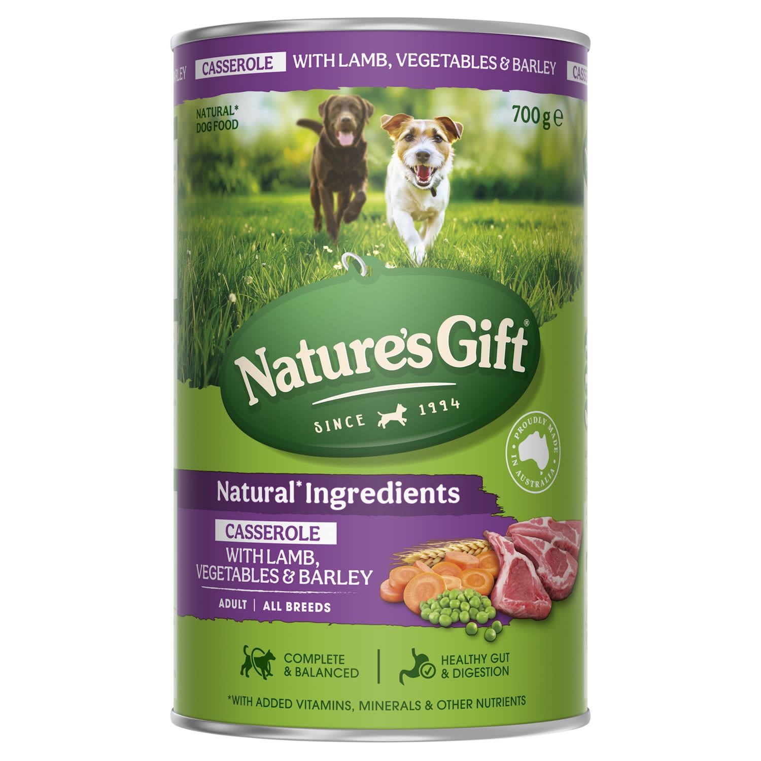 Nature's Gift Casserole Lamb, Vegetable & Barley Wet Dog Food