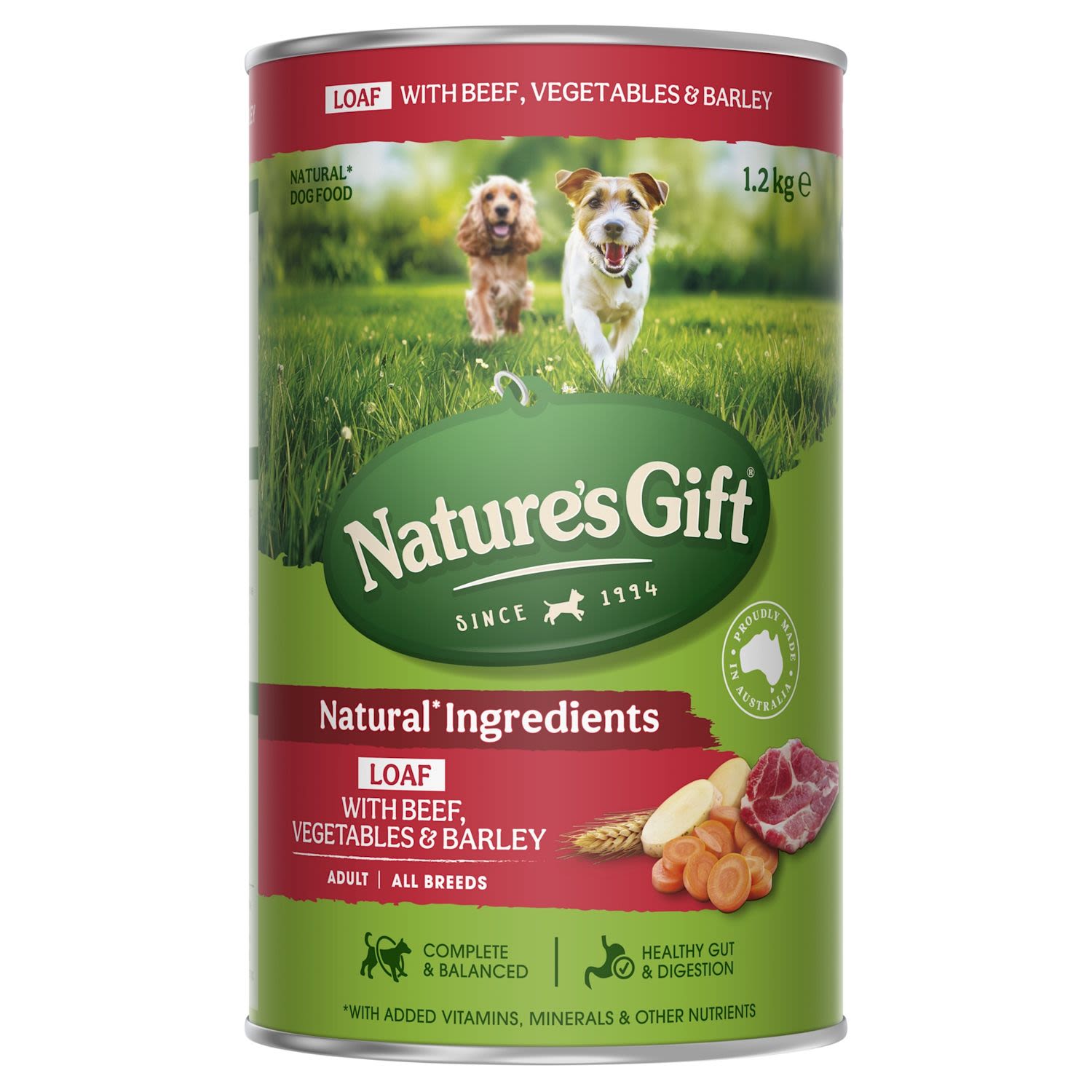 Nature's Gift Loaf Beef, Barley & Vegetables Wet Dog Food