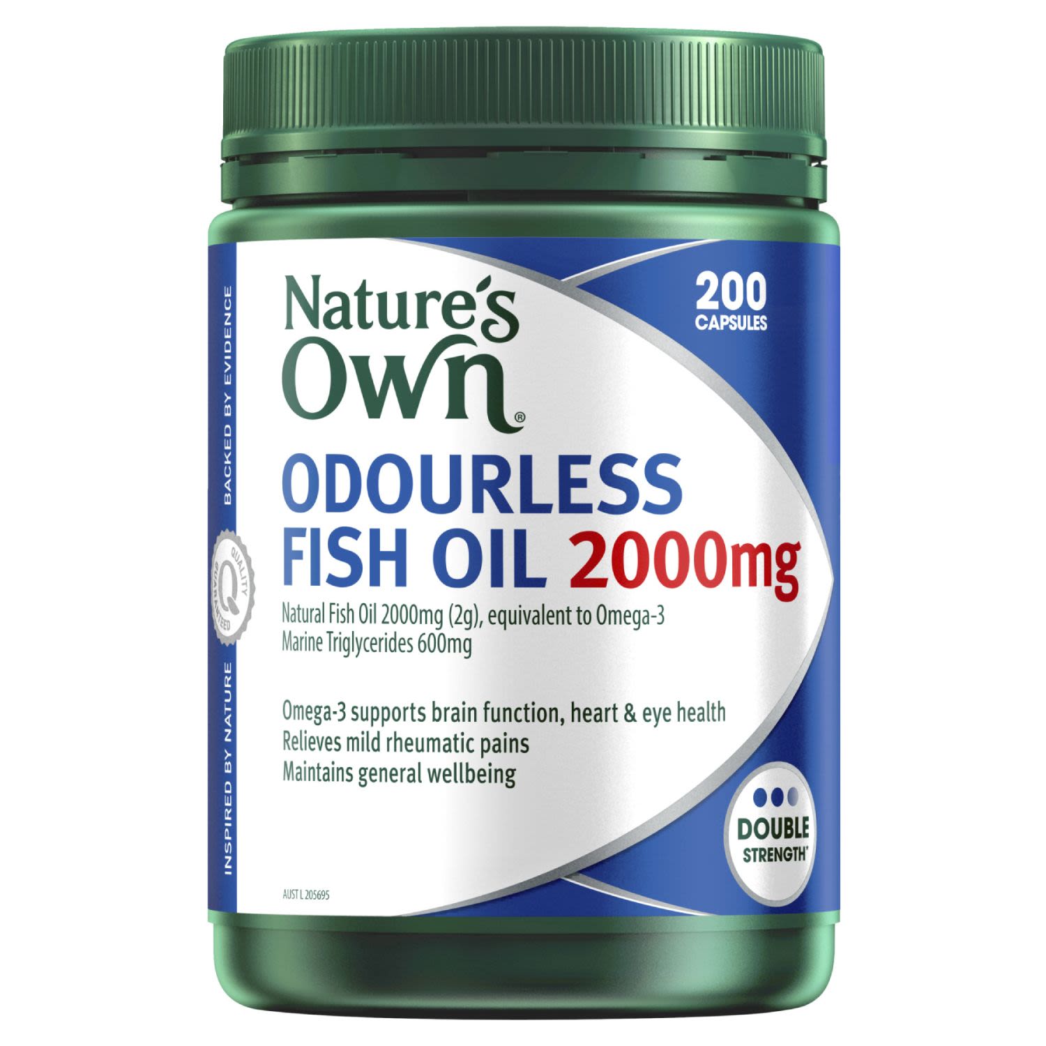 Nature's Own Odourless Fish Oil 2000mg, 200 Each