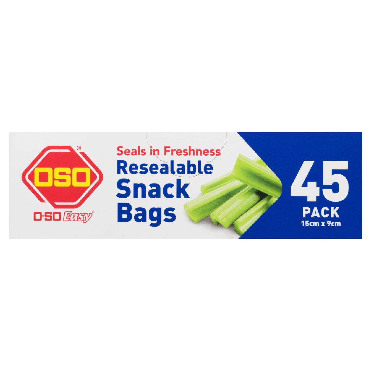 Oso Easy Resealable Snack Bags, 45 Each