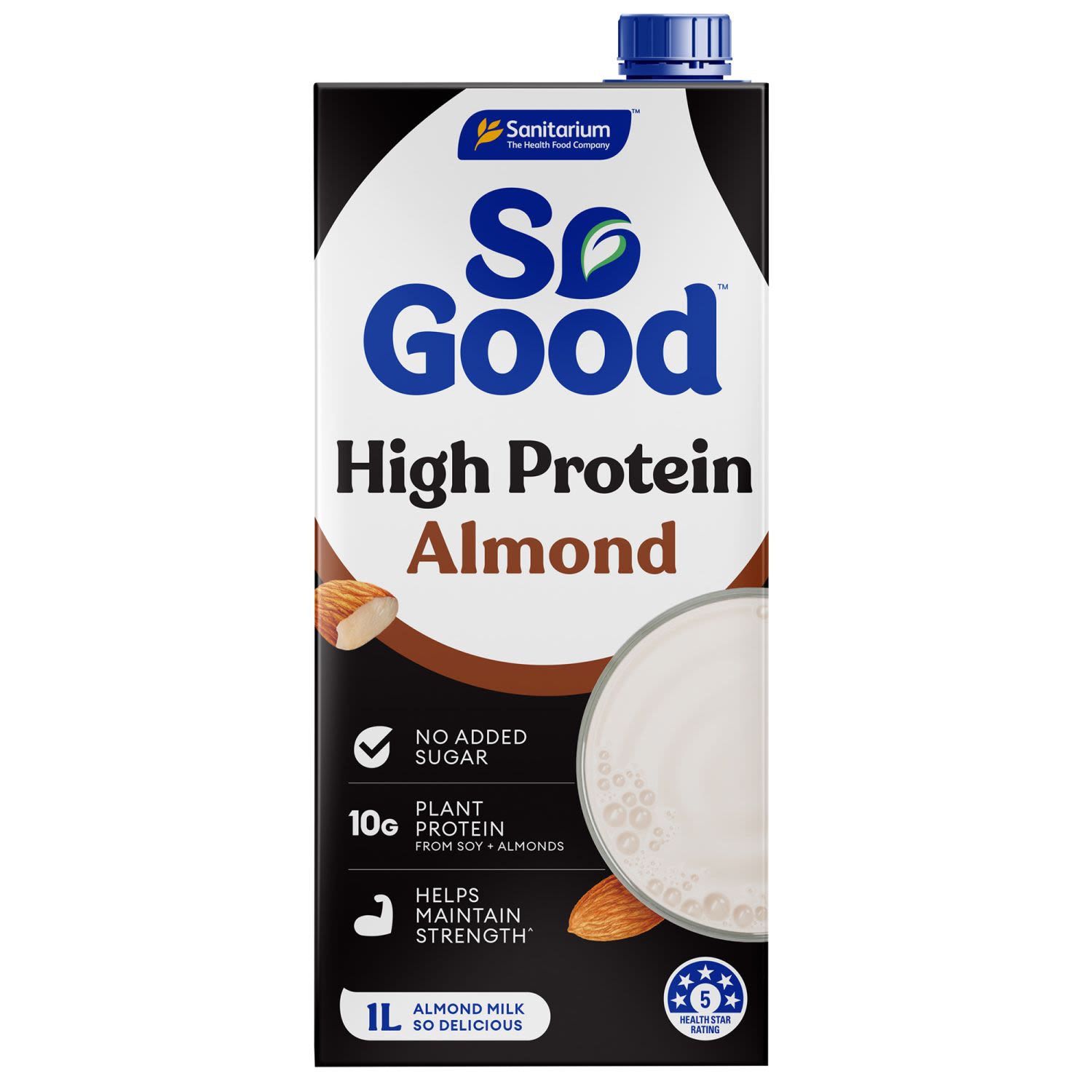 Sanitarium So Good Long Life High Protein Almond Milk, 1 Litre