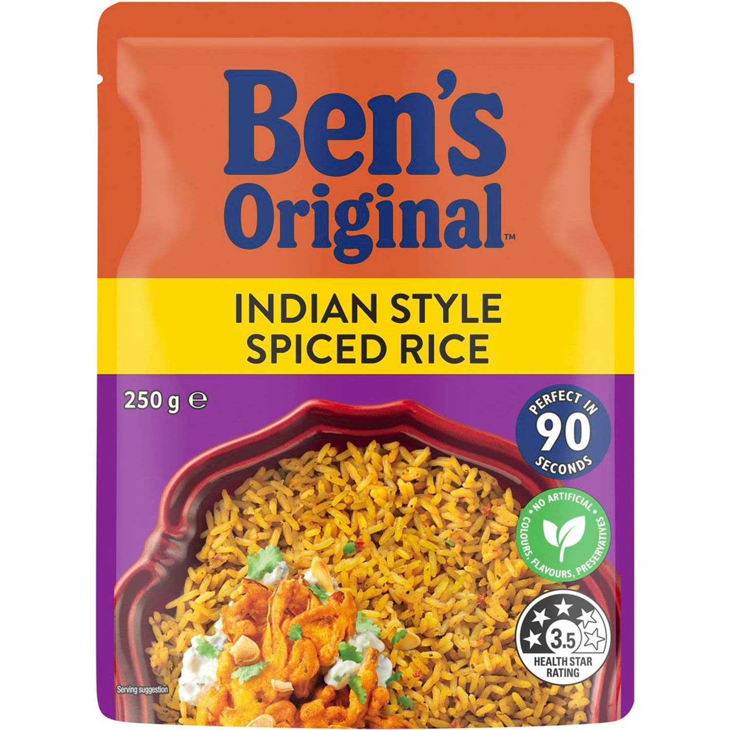 Ben's Original Indian Style Spiced Rice, 250 Gram