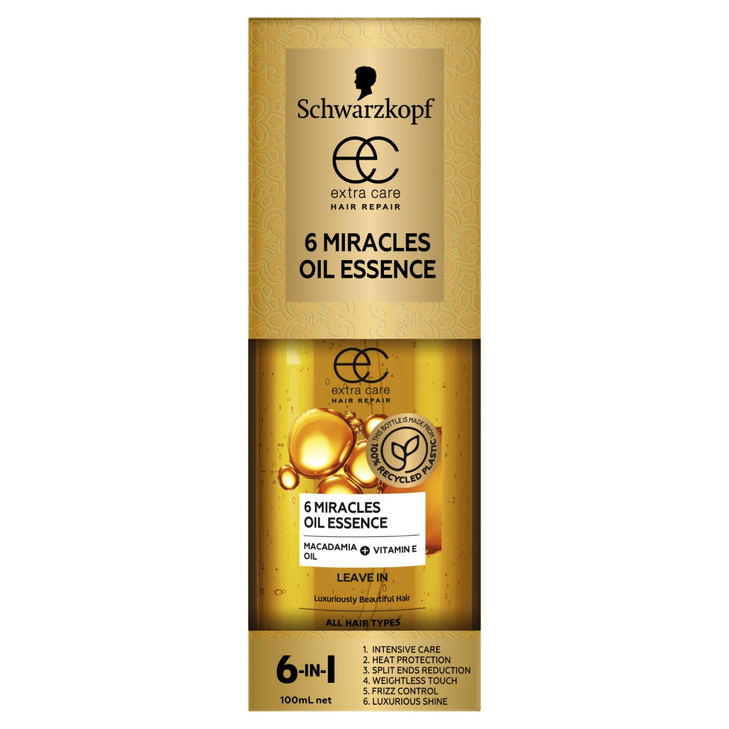 Schwarzkopf Extra Care 6 Miracles Oil Essence, 100 Millilitre