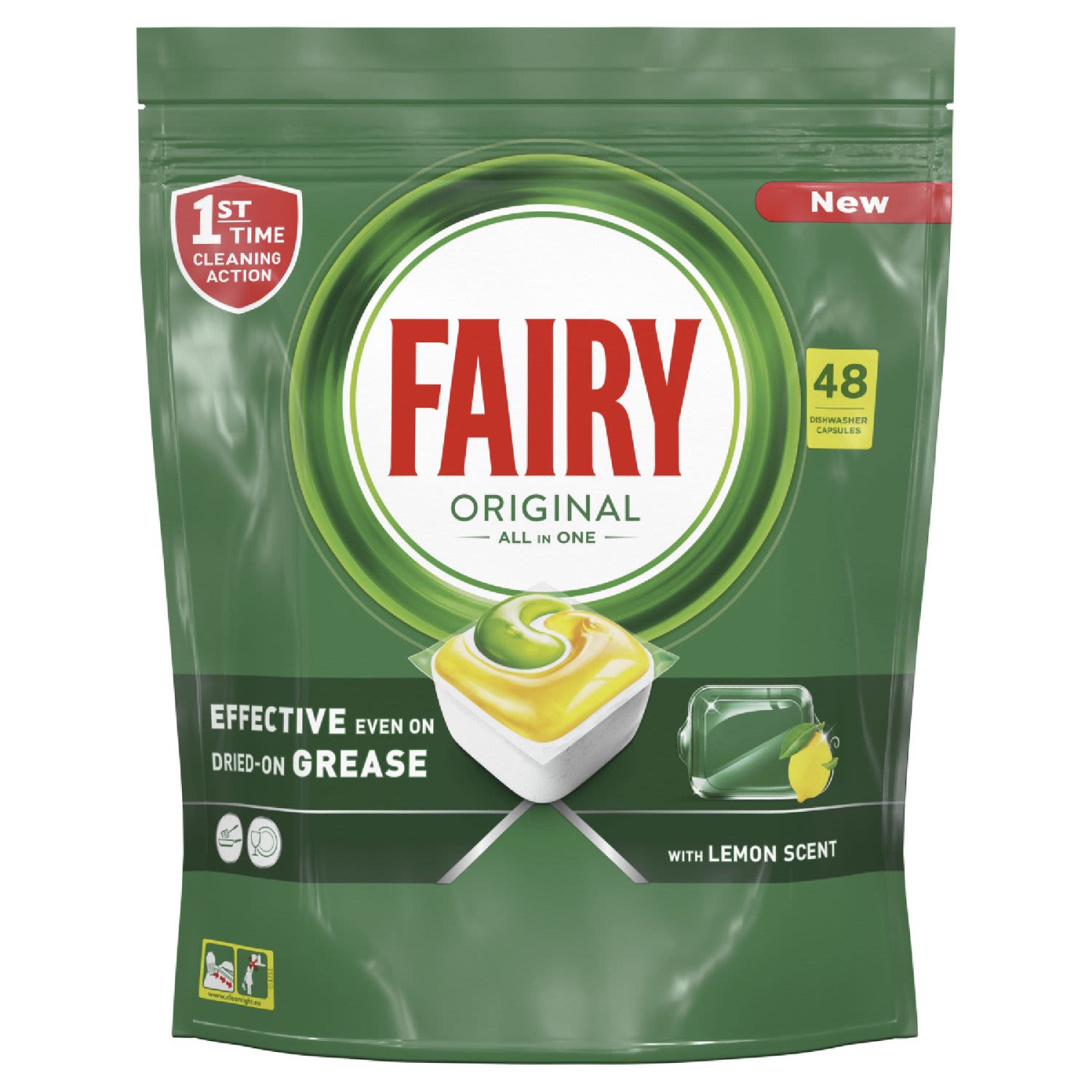 Fairy Original All In One Automatic Dishwasher Tablets, 48 Each