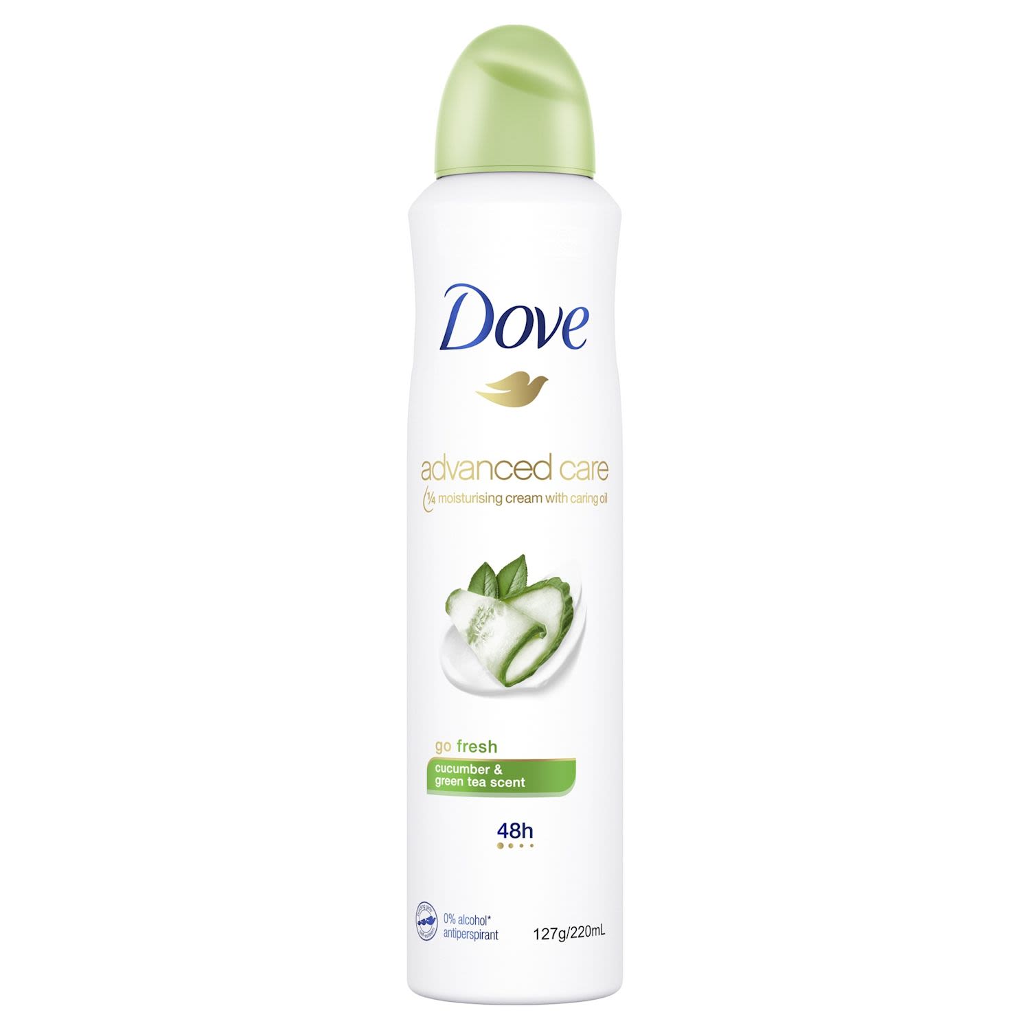 Dove Advanced Care Antiperspirant Aerosol Deodorant Go Fresh Cucumber & Green Tea