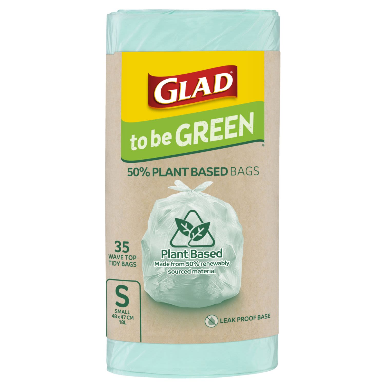 Glad to be Green 50% Plant Based Bags Smal, 35 Each