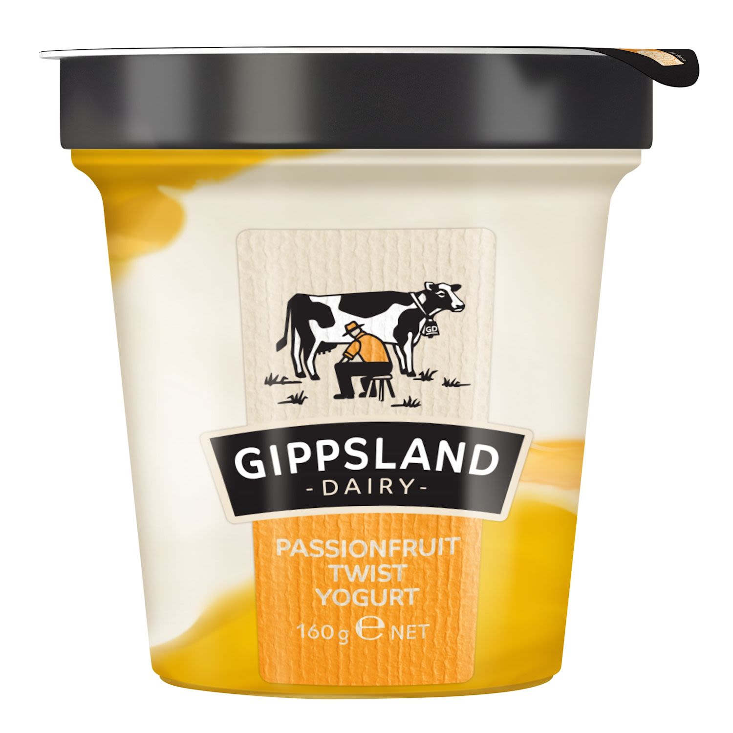 Gippsland Dairy Passionfruit Twist Yoghurt