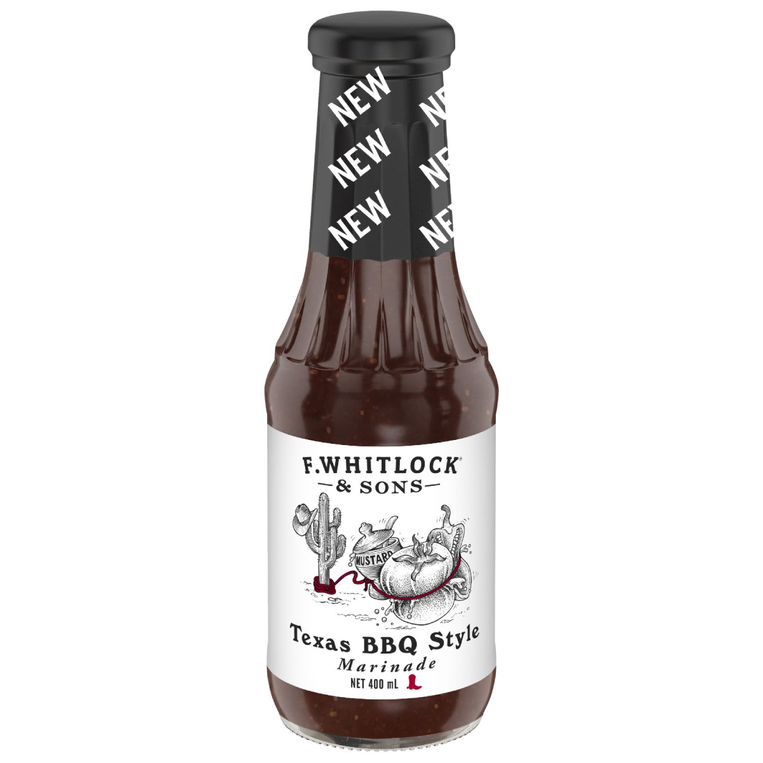 F. Whitlock & Sons Texas BBQ Style Marinade, 400 Millilitre