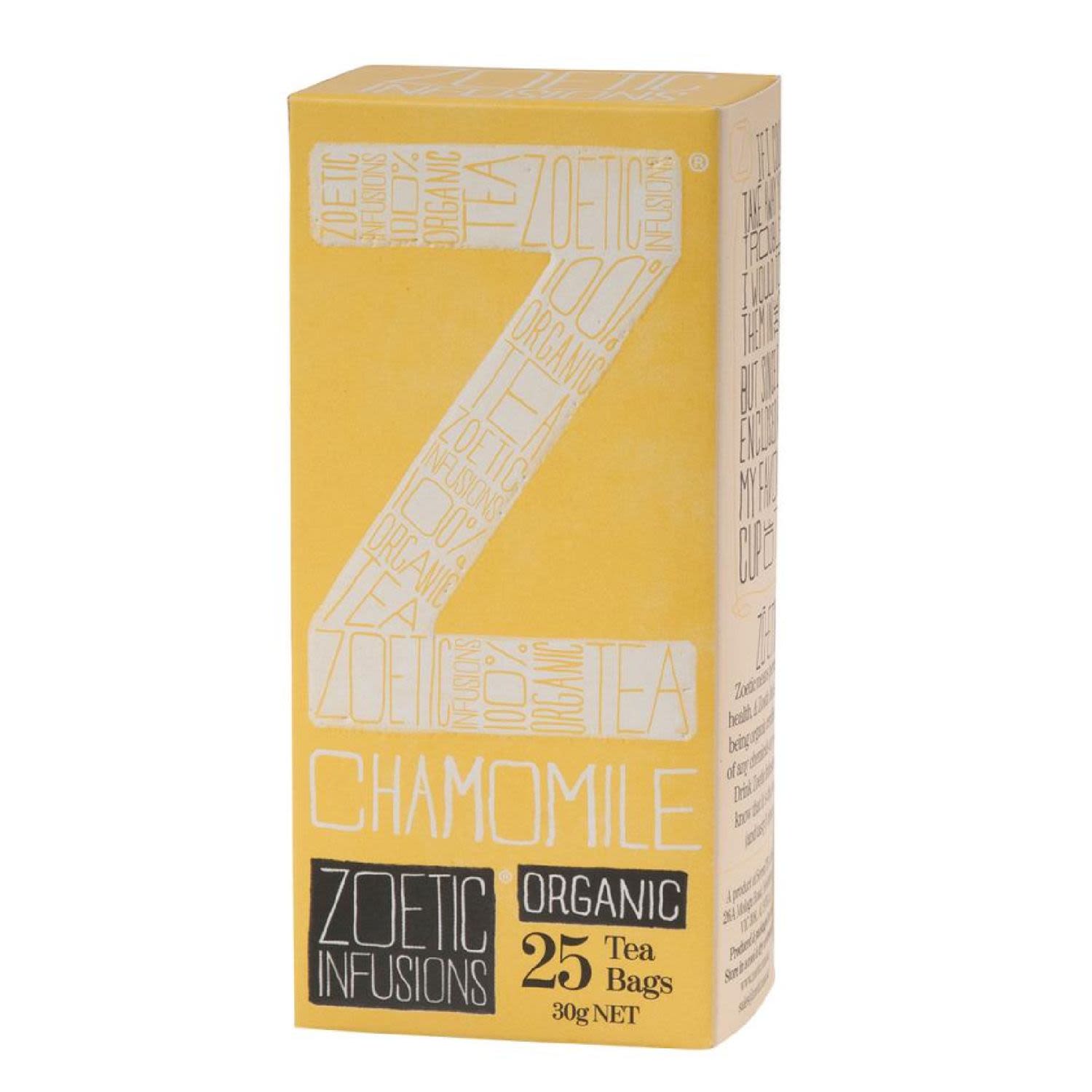 Zoetic Infusions Organic Chamomile