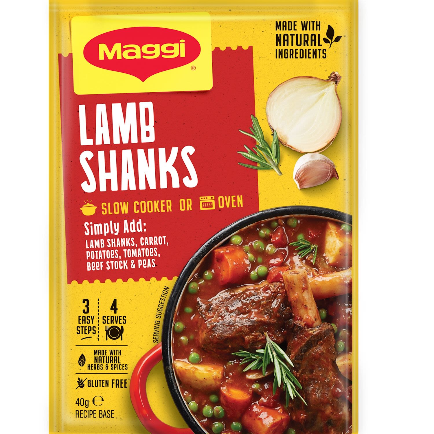 Maggi Slow Cooker Juicy Lamb Shanks Recipe Base
