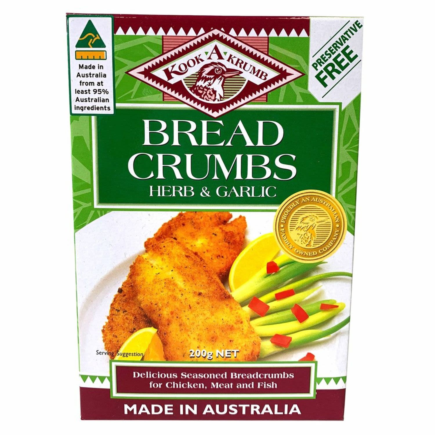Kook A Krumb Bread Crumbs Herb & Garlic