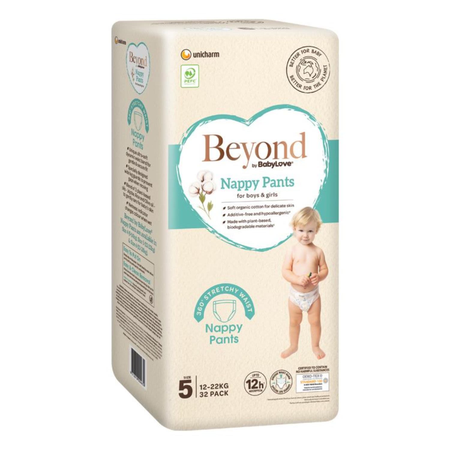 BabyLove Beyond Nappy Pants Size 5, 32 Each