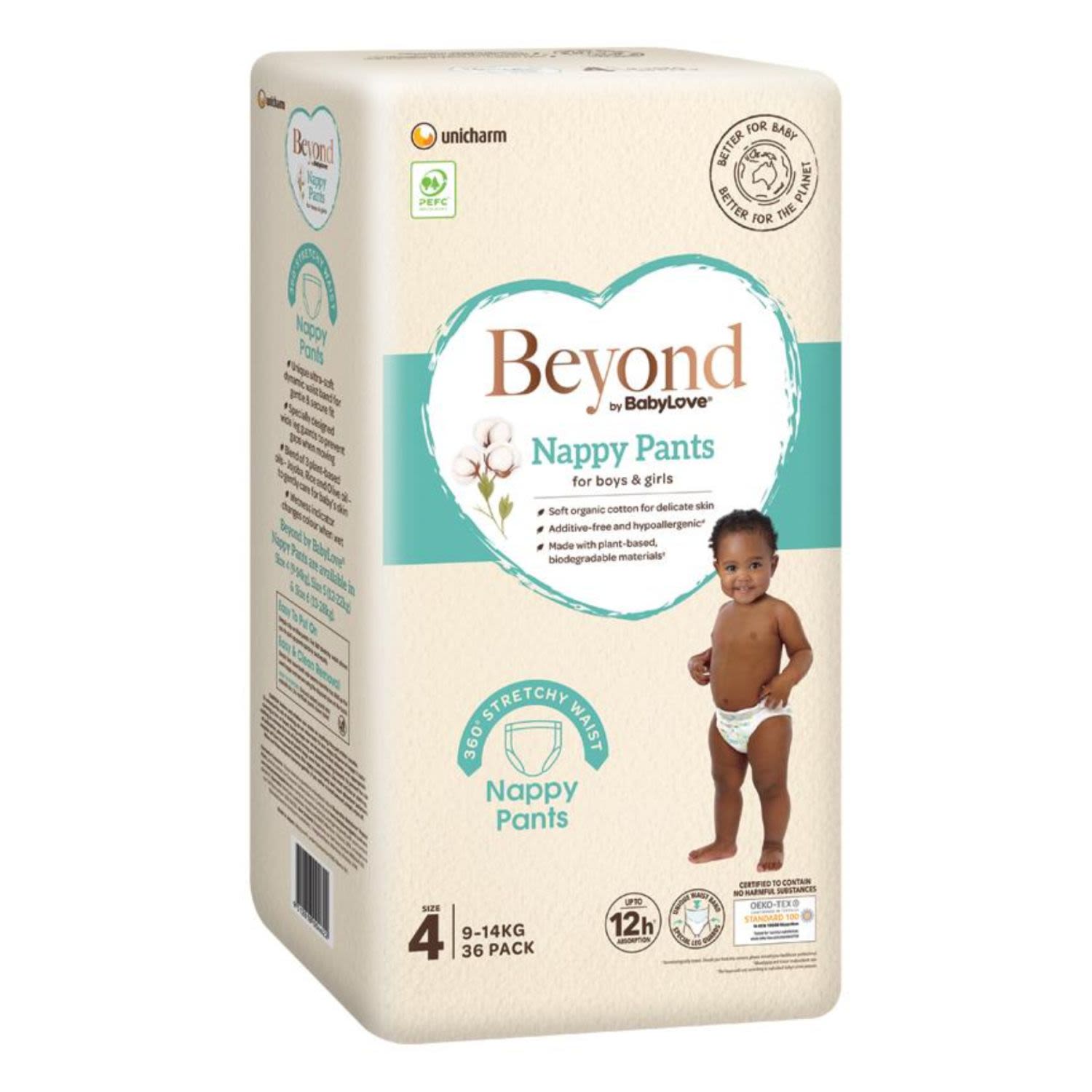 BabyLove Beyond Nappy Pants Toddler Size 4, 36 Each