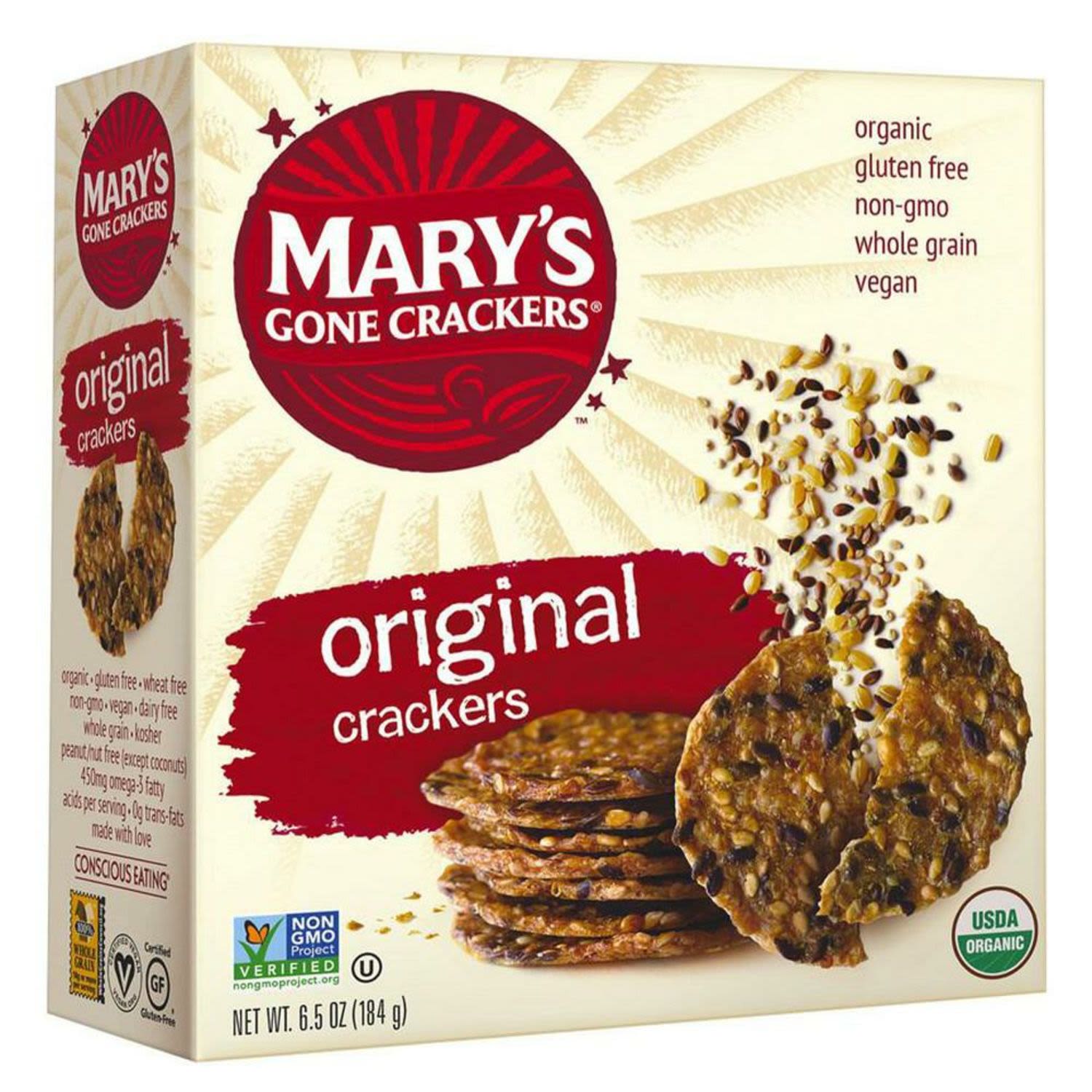 Mary's Gone Crackers 184g