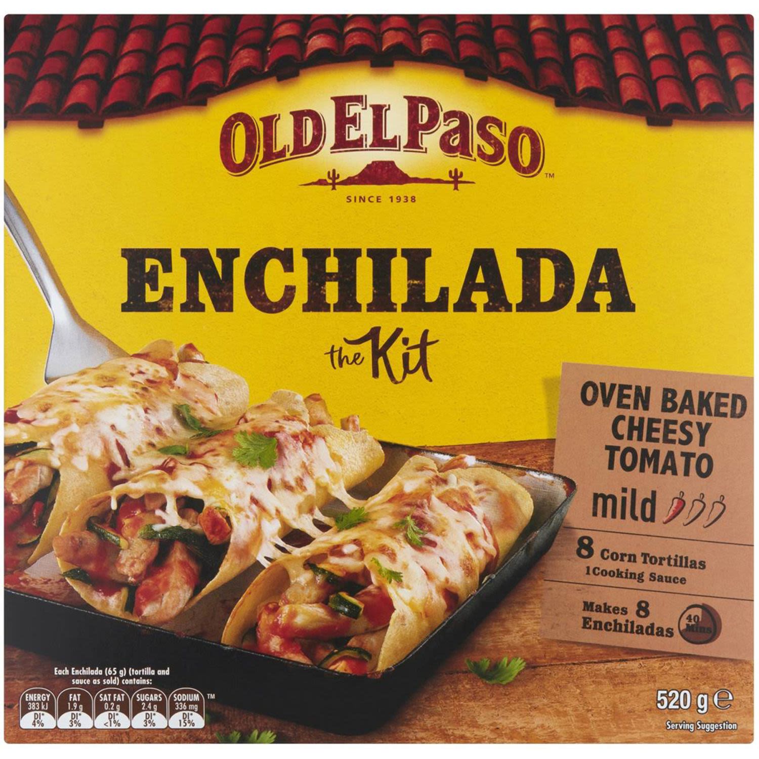 Old El Paso Enchilada Dinner Kit, 520 Gram