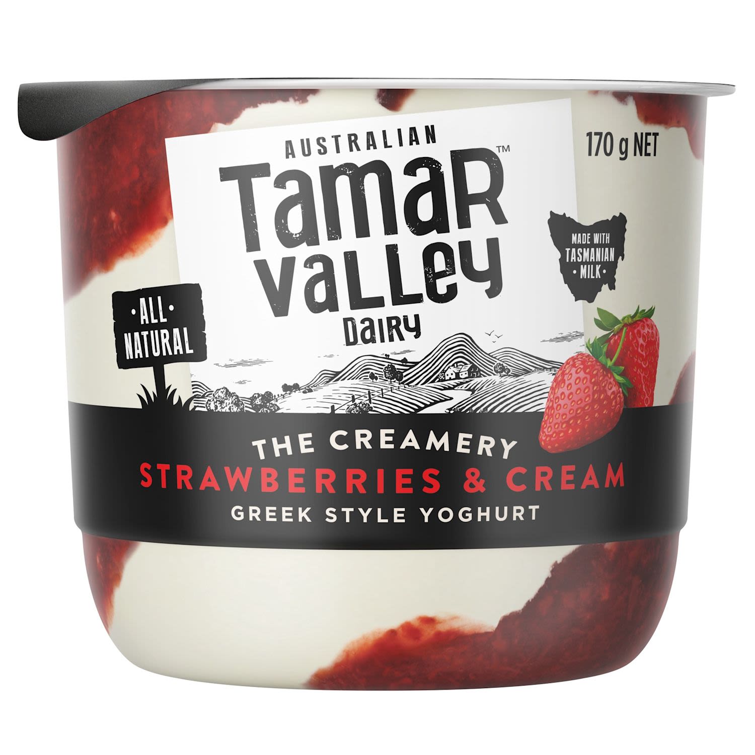 Tamar Valley Dairy Strawberries & Cream Yoghurt