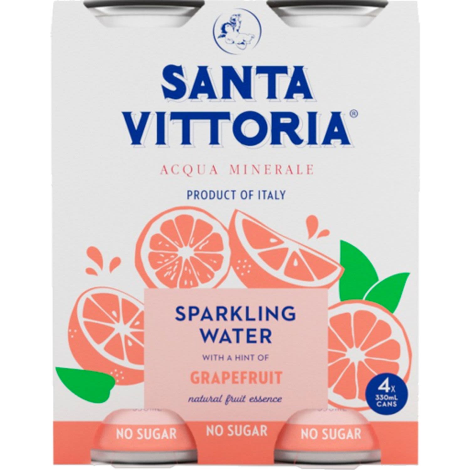 Santa Vittoria Mineral Water Sparkling Grapefruit, 4 Each