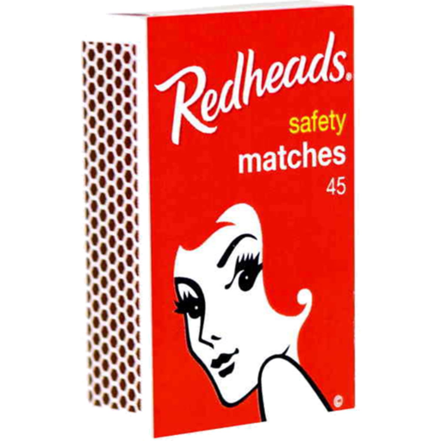Redheads Classic Safety Matches, 45 Each