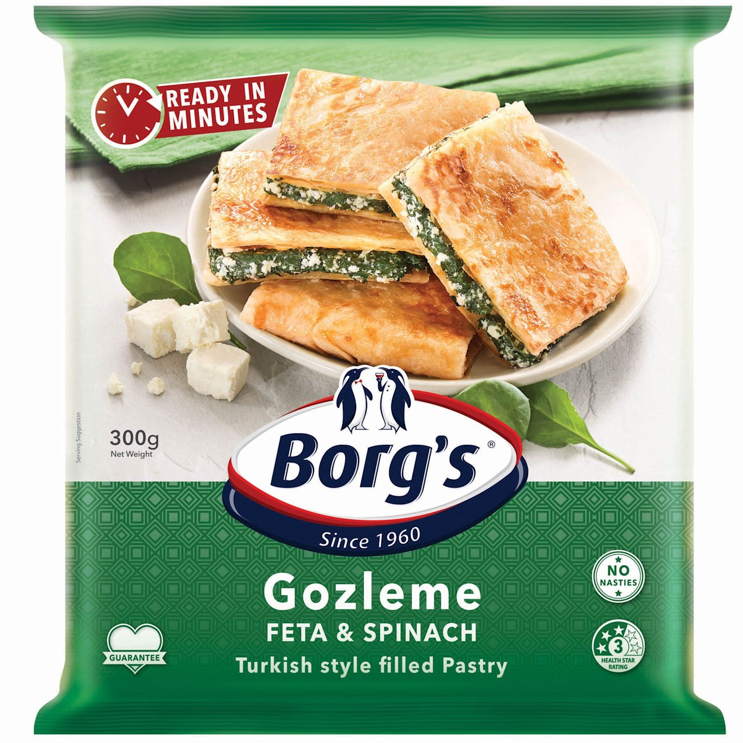Borg's Feta & Spinach Gozleme