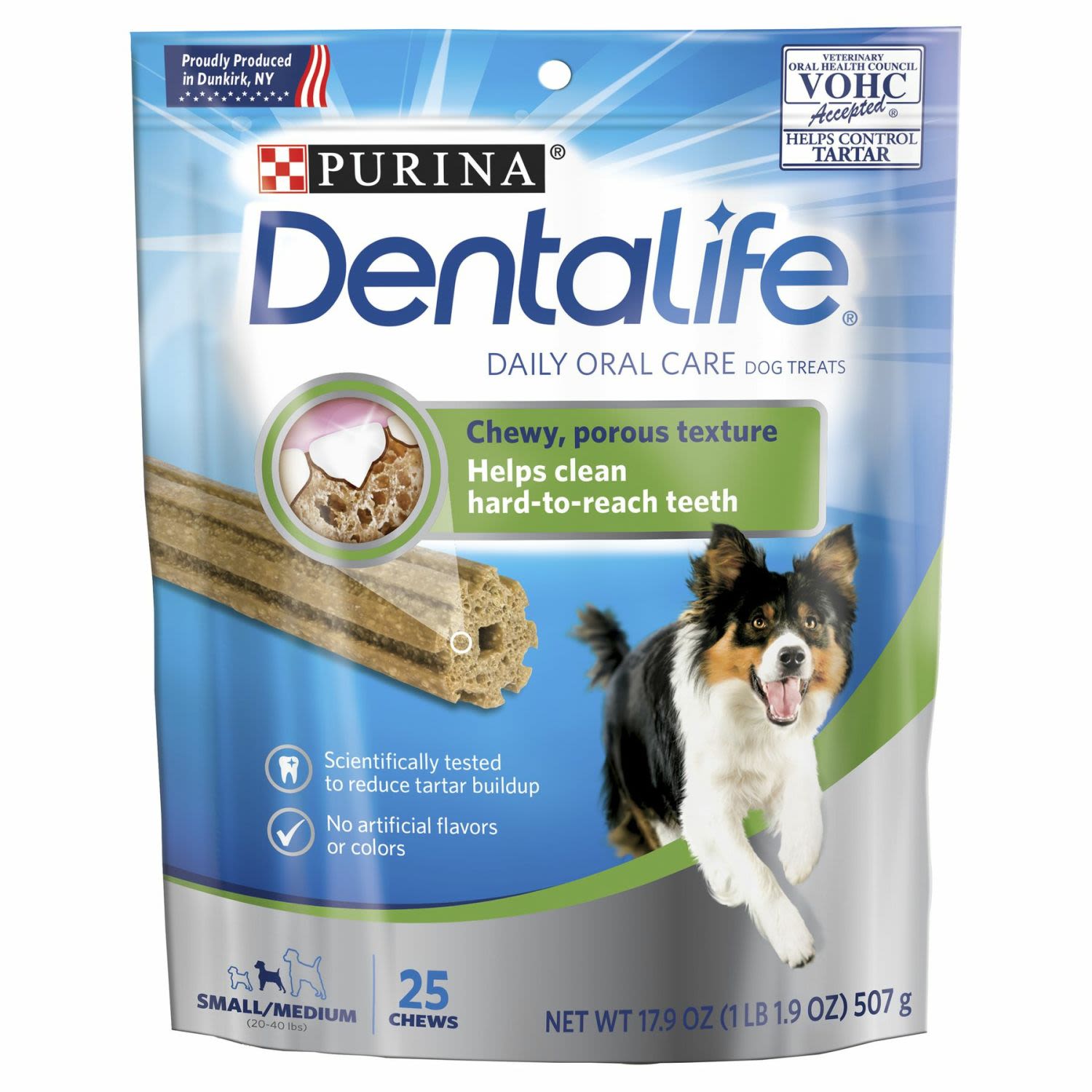 Dentalife Adult Daily Small/Medium Breed Dog Dental Treats, 507 Gram