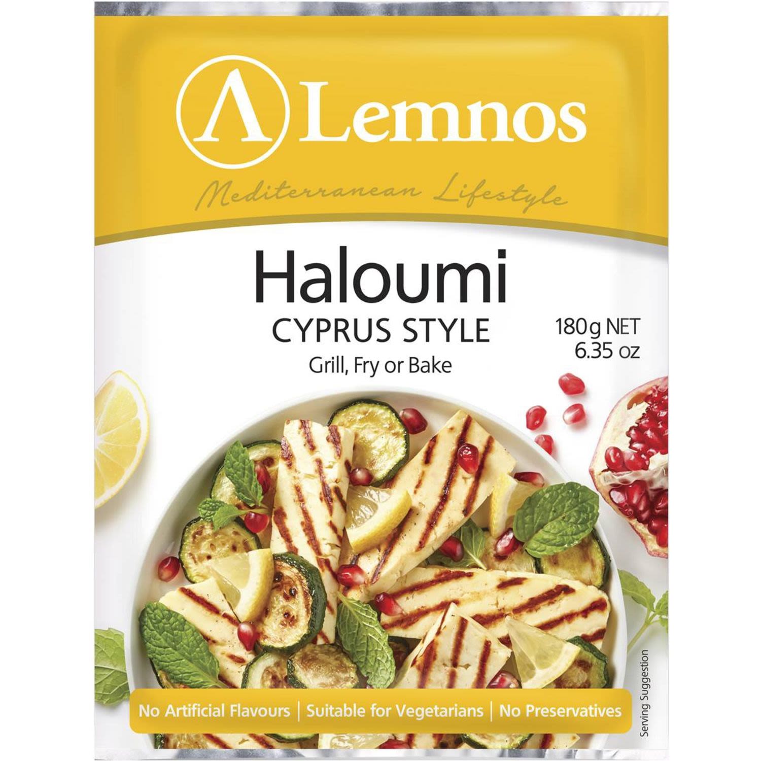 Lemnos Haloumi Cyprus Style Cheese, 180 Gram