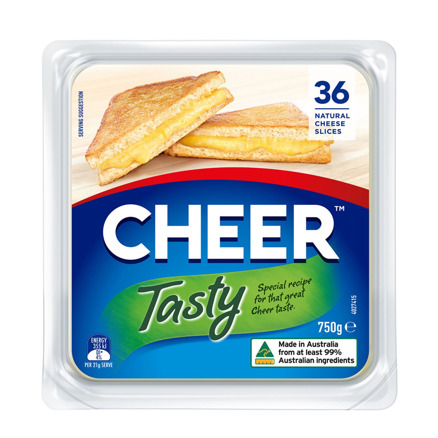Cheer Cheese Tasty Sliced, 750 Gram