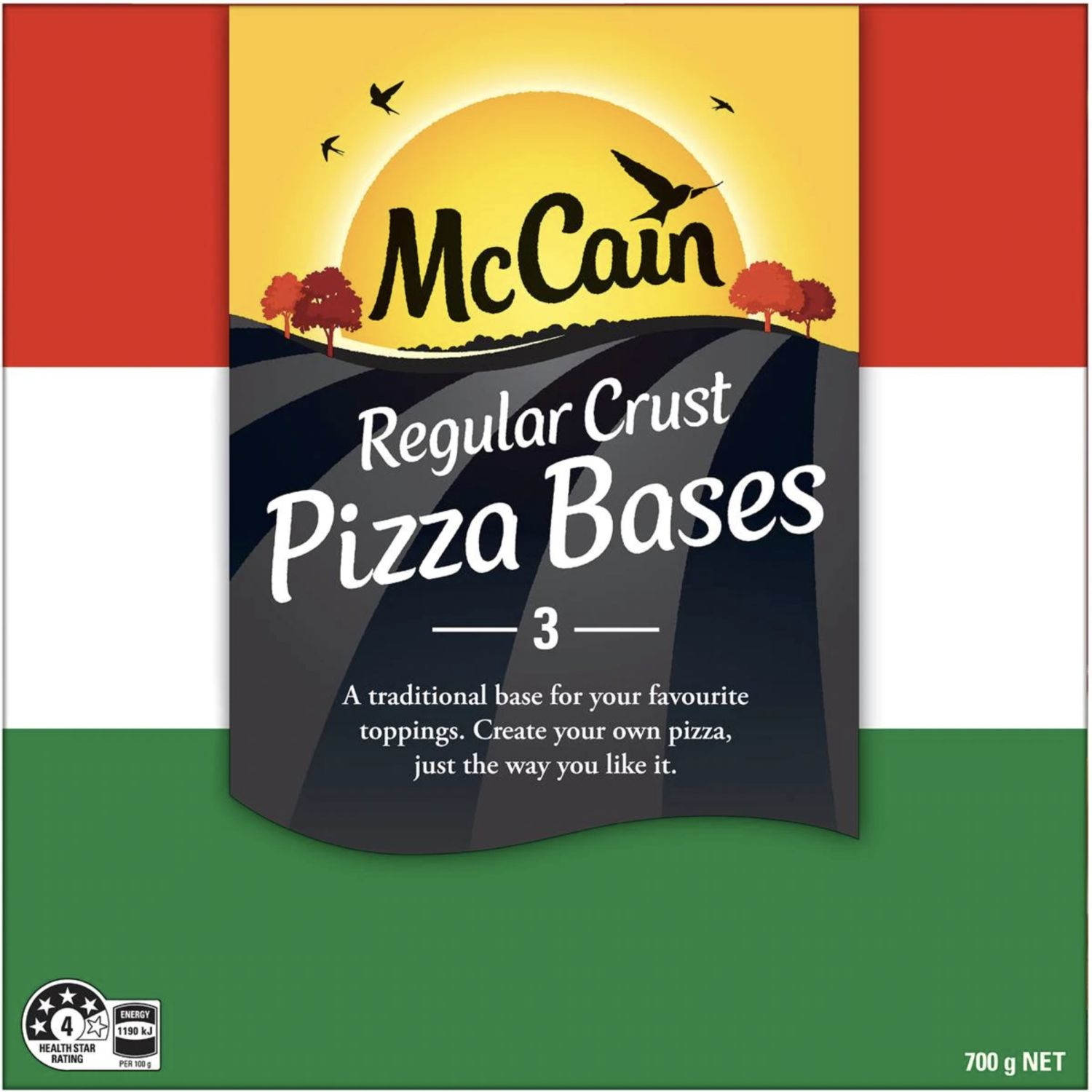 McCain Pizza Base Regular Crust, 700 Gram