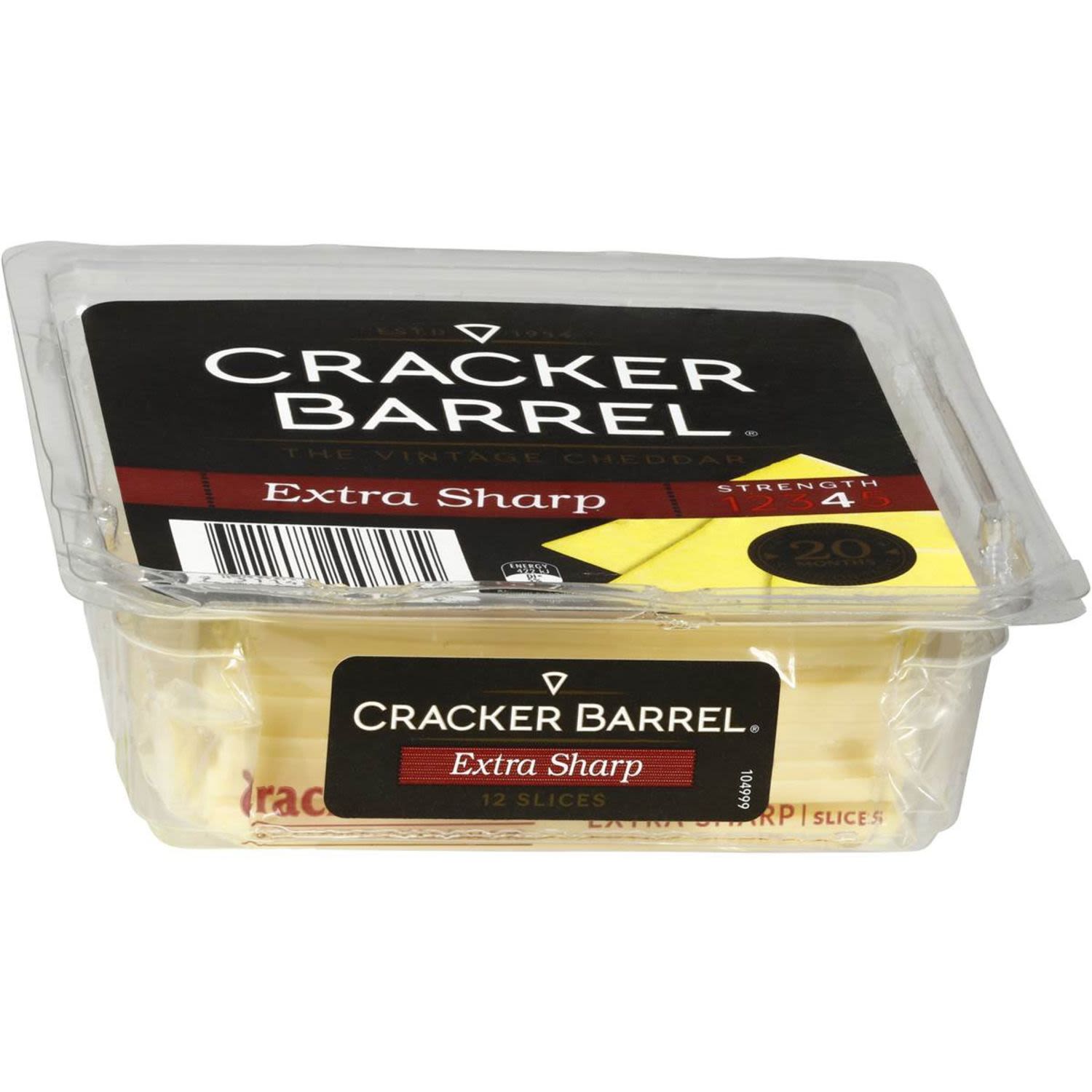 Cracker Barrel Extra Sharp Vintage Cheese Slices, 250 Gram