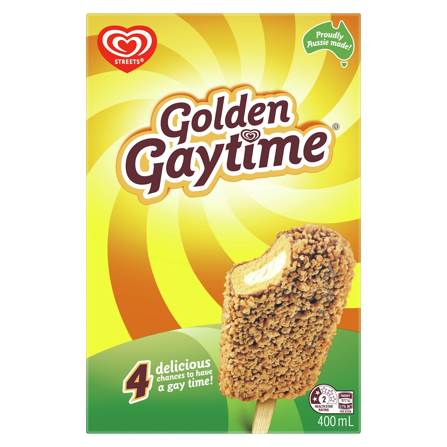 Streets Golden Gaytime Ice Cream Original