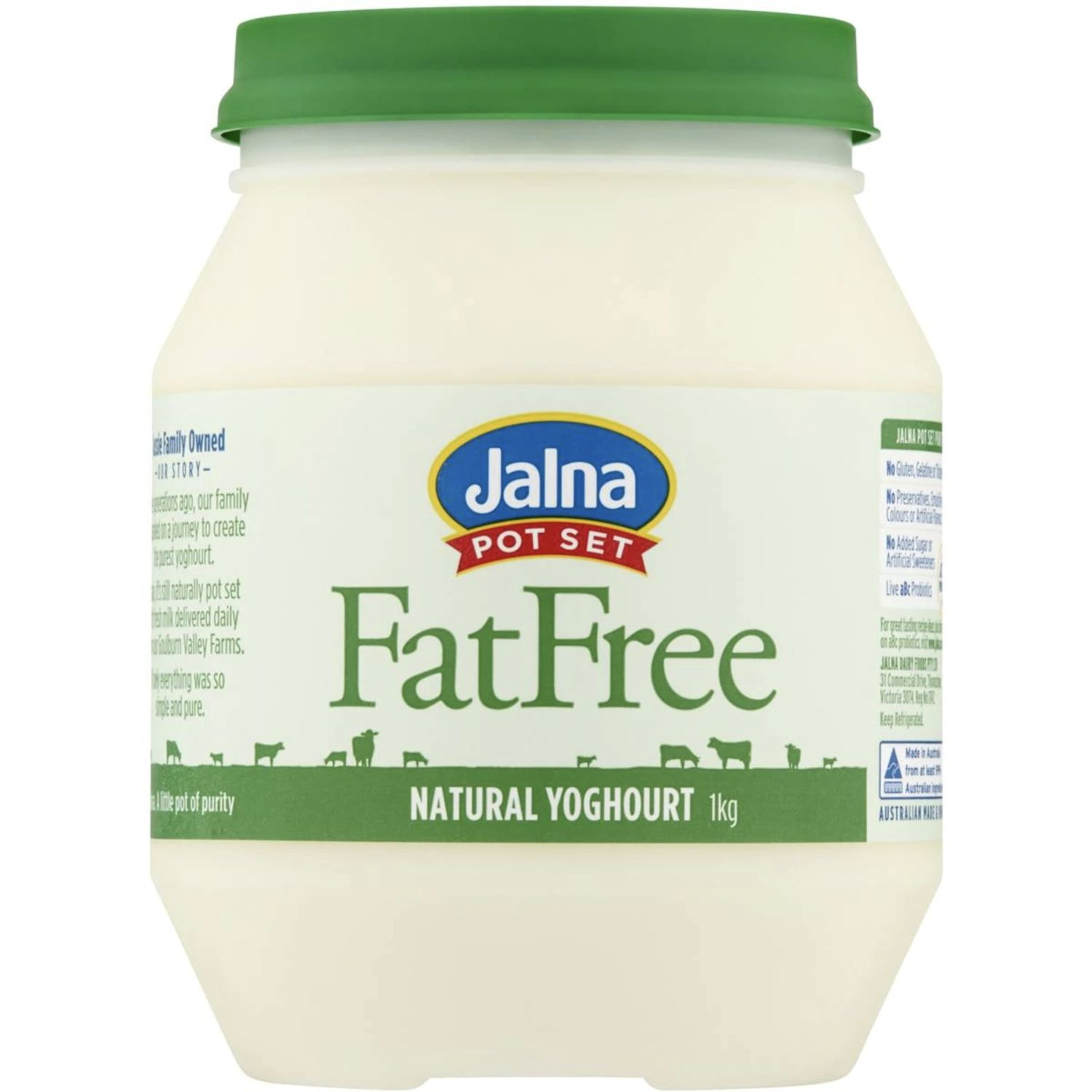 Jalna Fat Free Yoghurt, 1 Kilogram