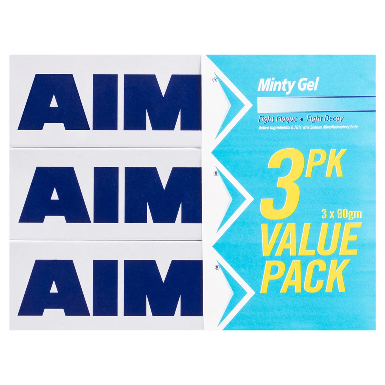 Aim Minty Gel Value Pack, 3 Each