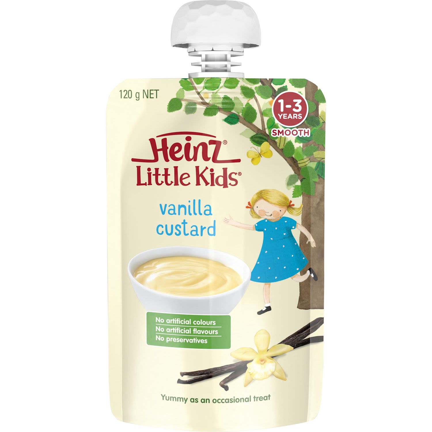 Heinz Little Kids Vanilla Custard Pouch 1-3 years