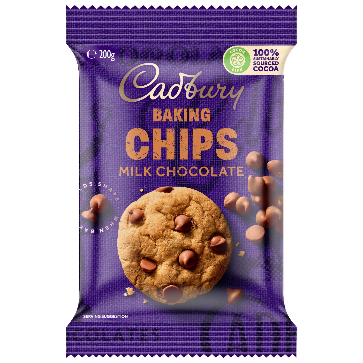 Cadbury Baking Milk Chocolate Chips, 200 Gram
