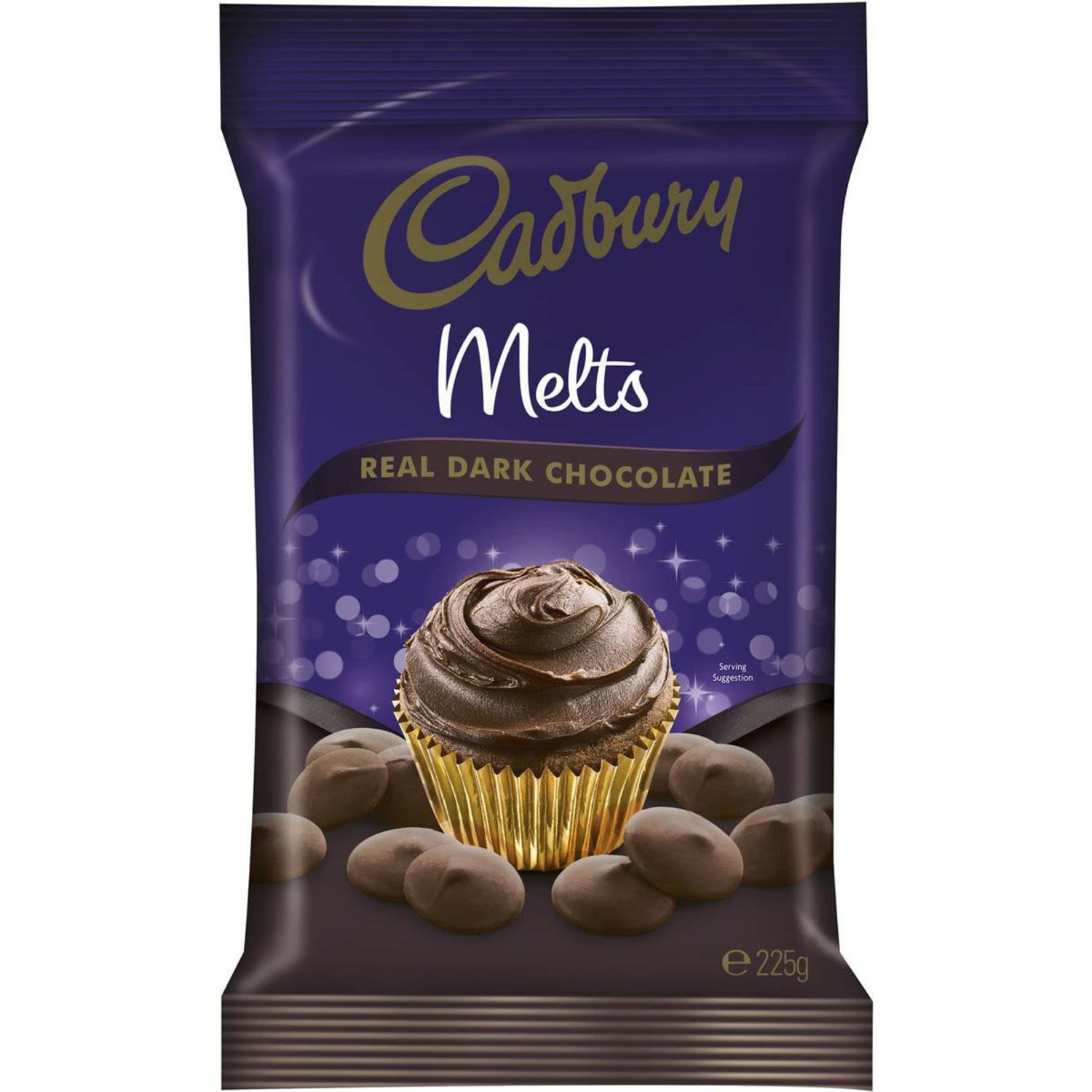 Cadbury Baking Dark Chocolate Melts, 225 Gram