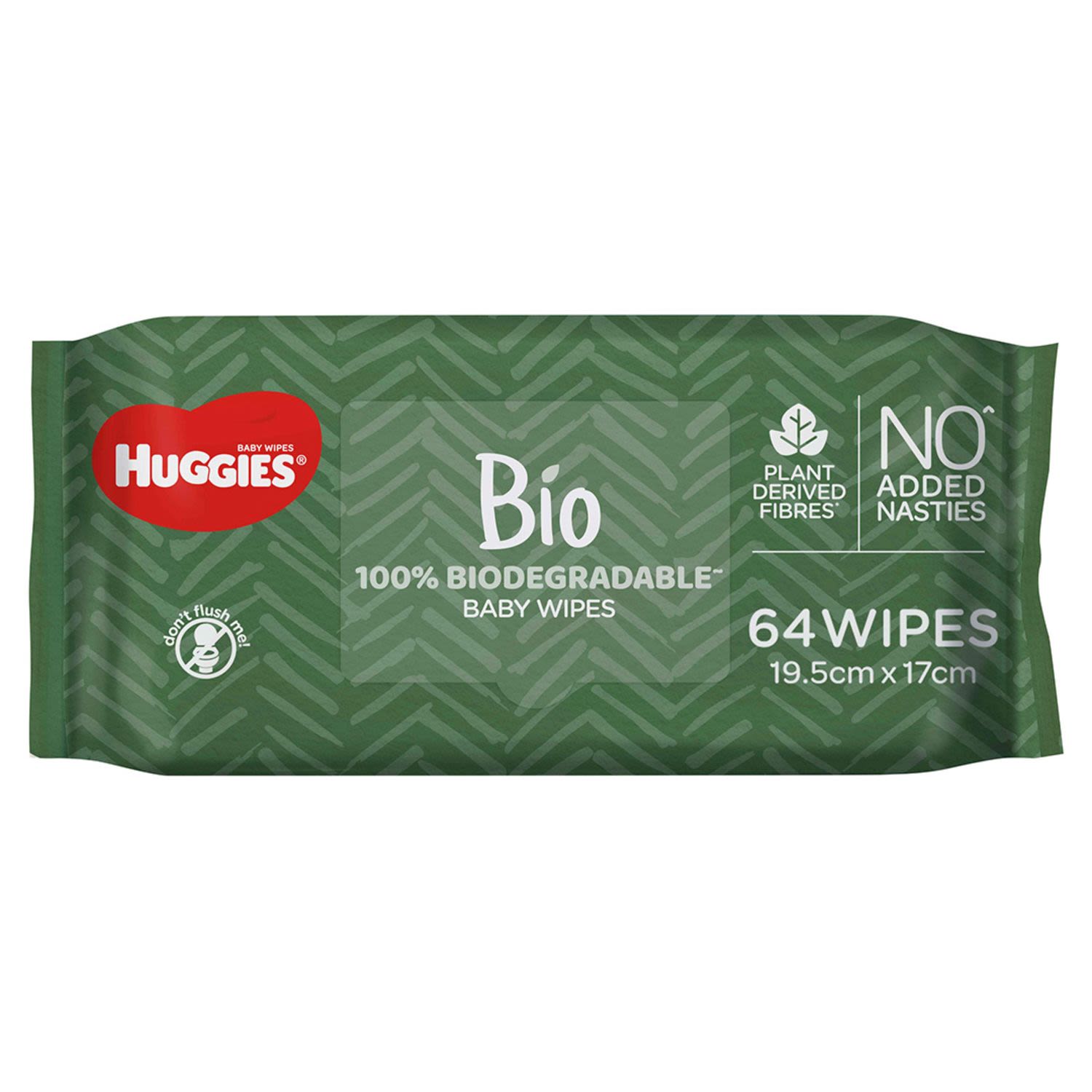 Huggies Biodegradable Baby Wipes, 64 Each