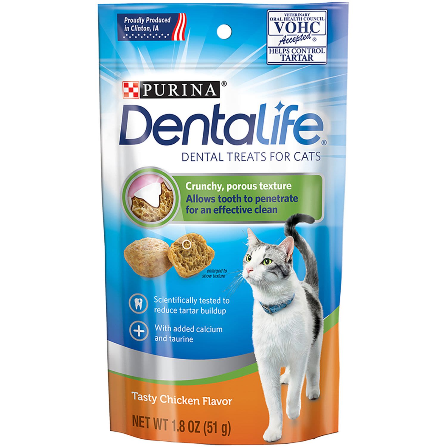 Dentalife Adult Chicken Cat Dental Treats, 51 Gram