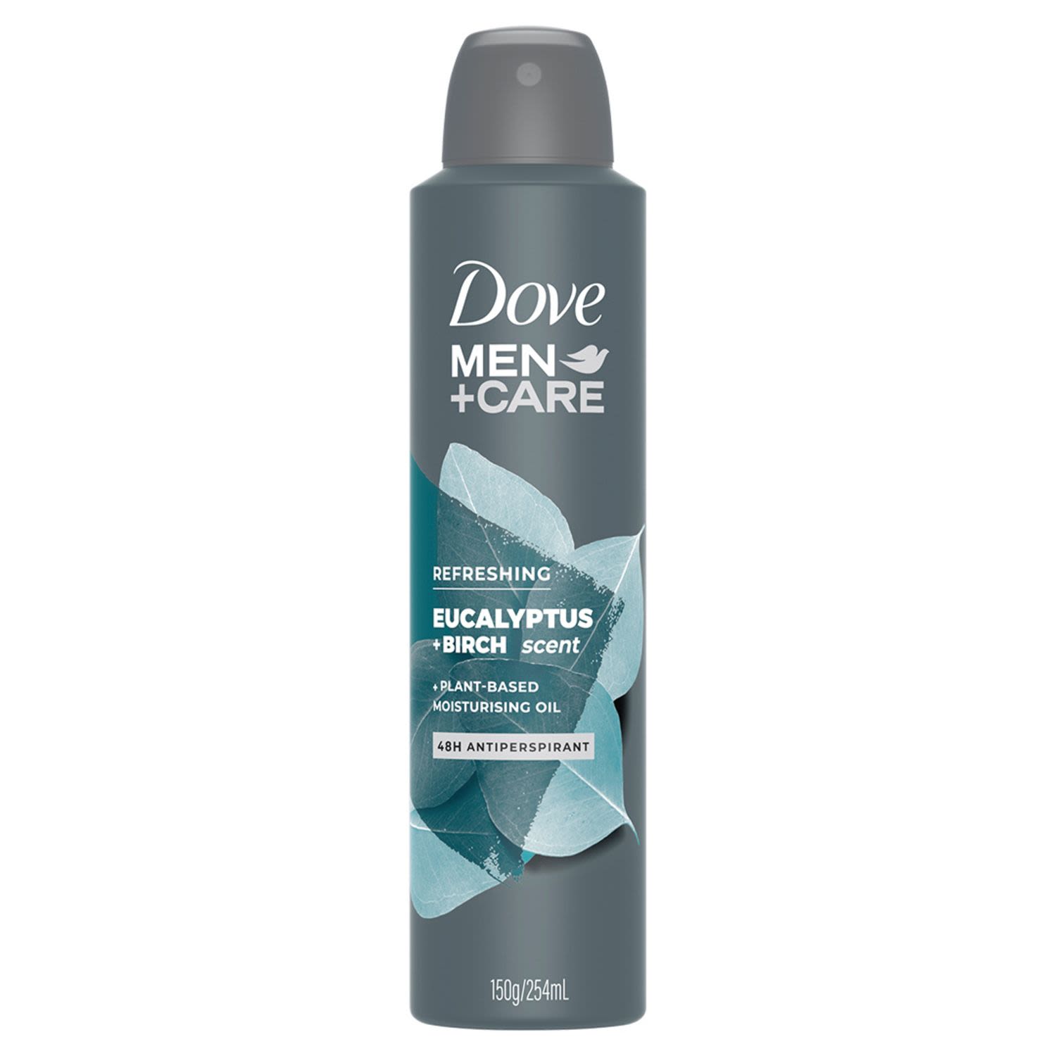 Dove Men+Care Antiperspirant Aerosol Deodorant Eucalyptus + Birch Refreshing, 254 Millilitre