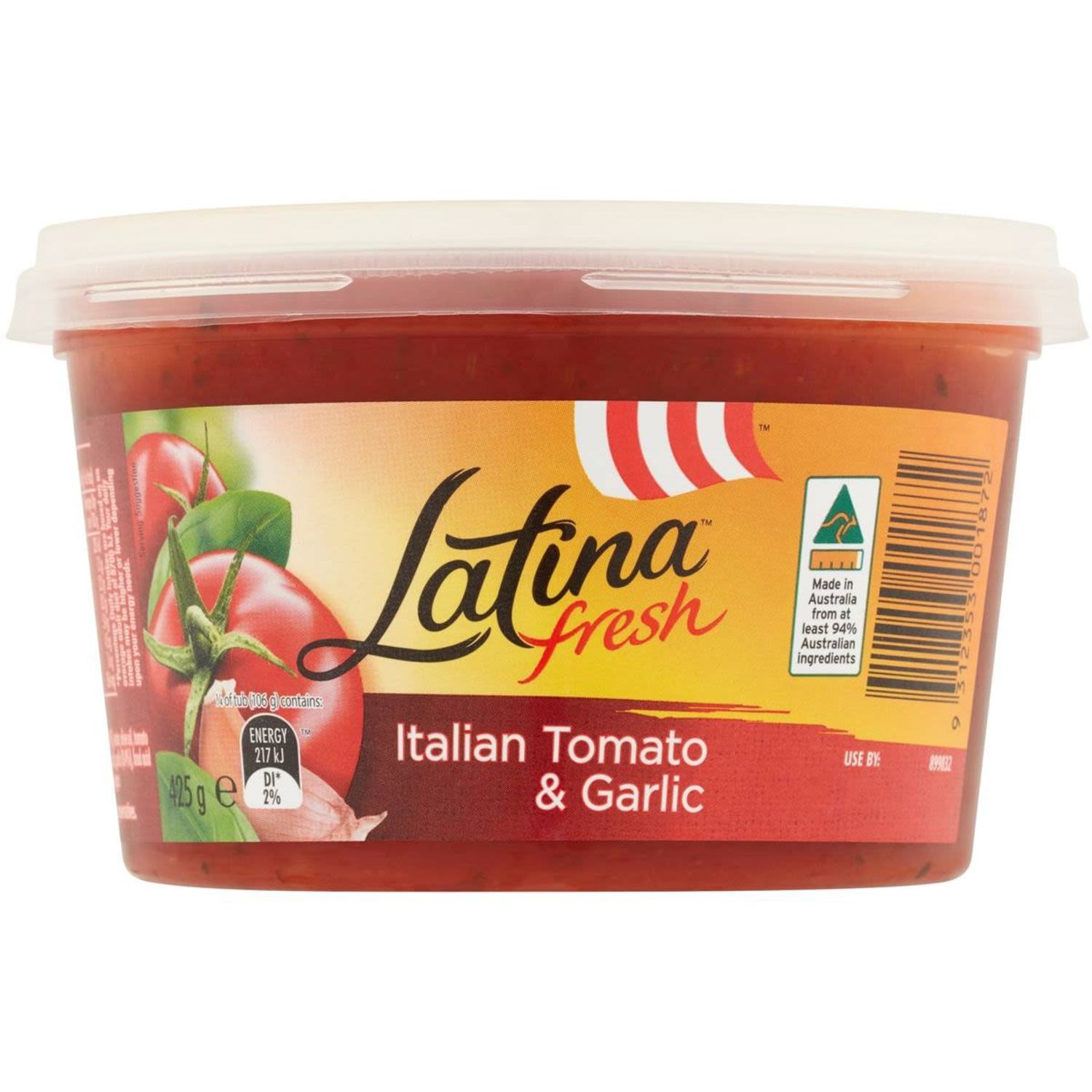 Latina Fresh Italian Tomato & Garlic Sauce, 425 Gram