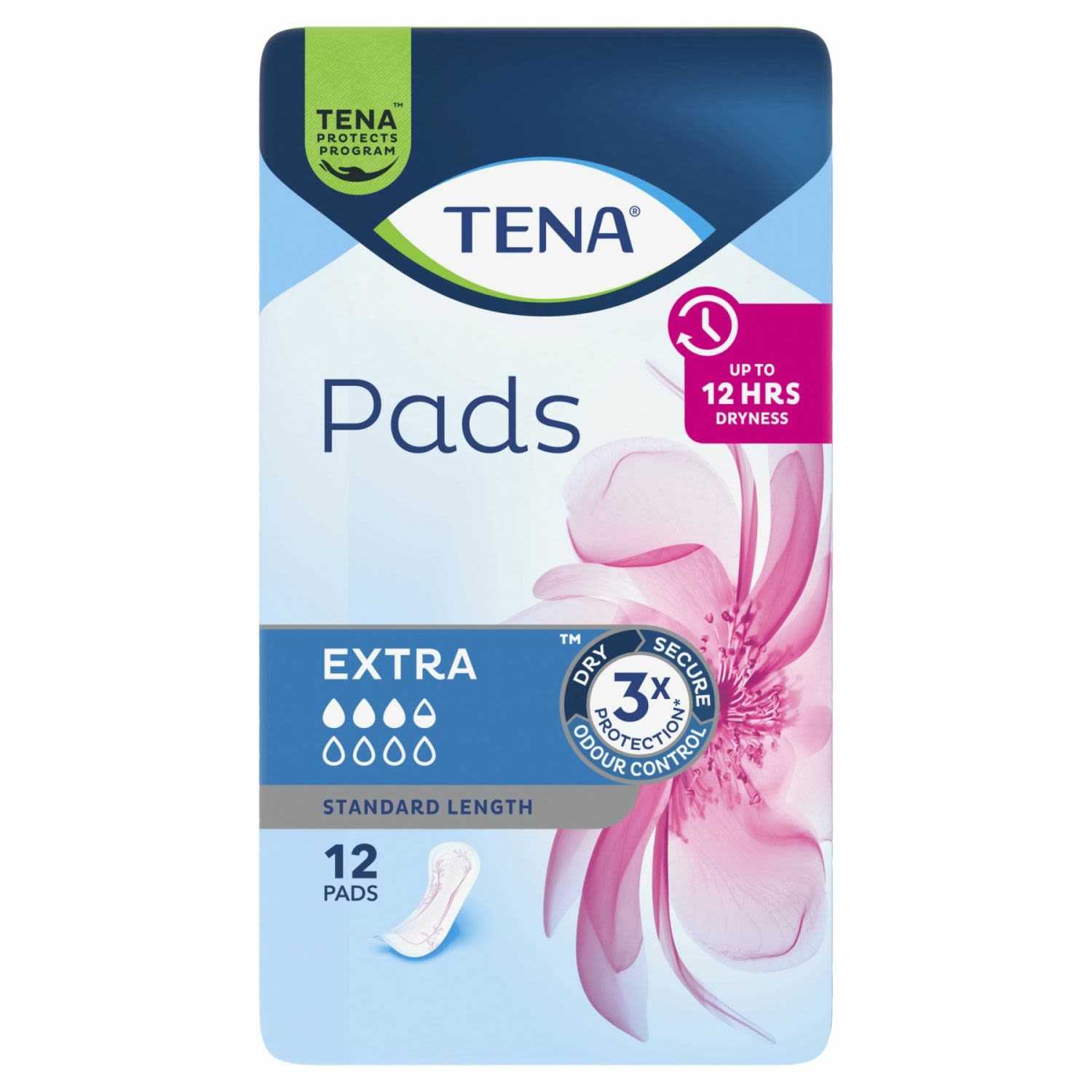 Tena Pads Extra Standard Length