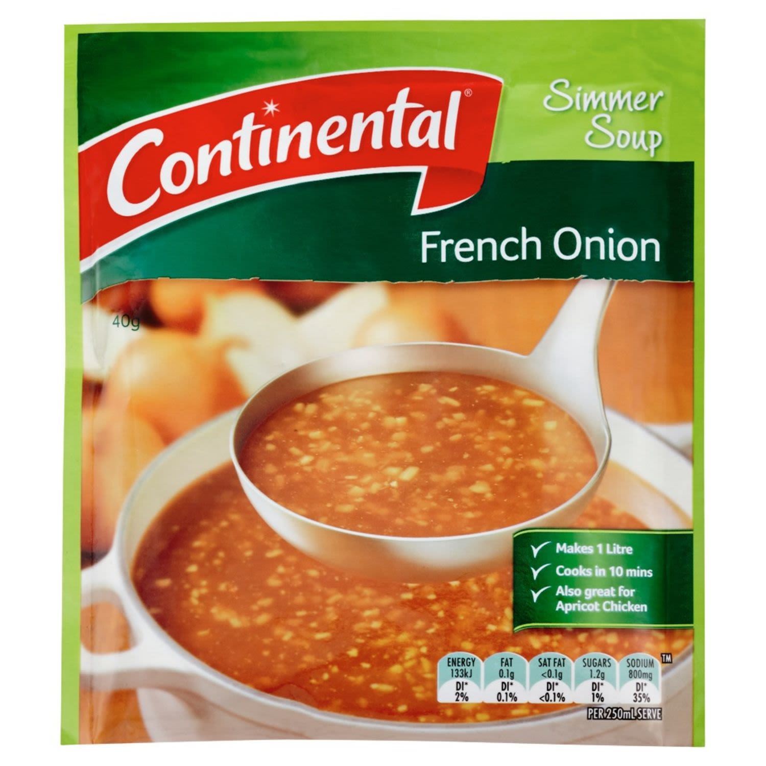 Continental Simmer Soup French Onion, 40 Gram