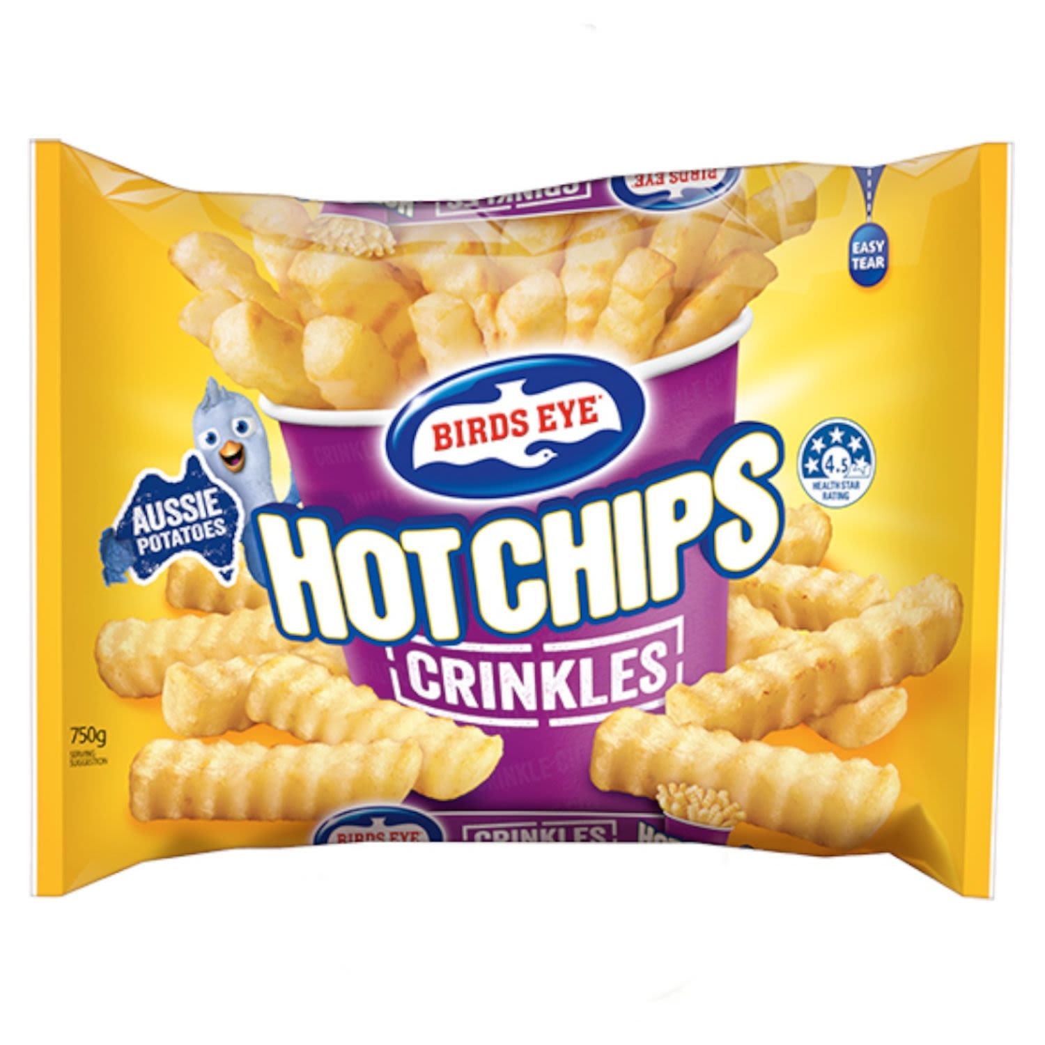 Birds Eye Crinkle Cut Chips, 750 Gram