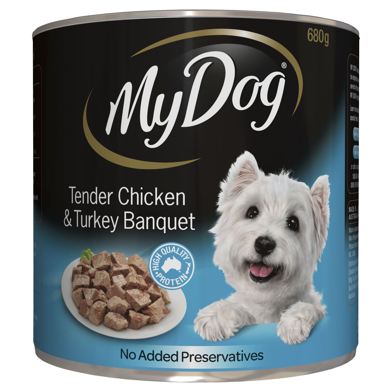 My Dog Tender Chicken and Turkey Banquet  Loaf Classics Wet Dog Food Can