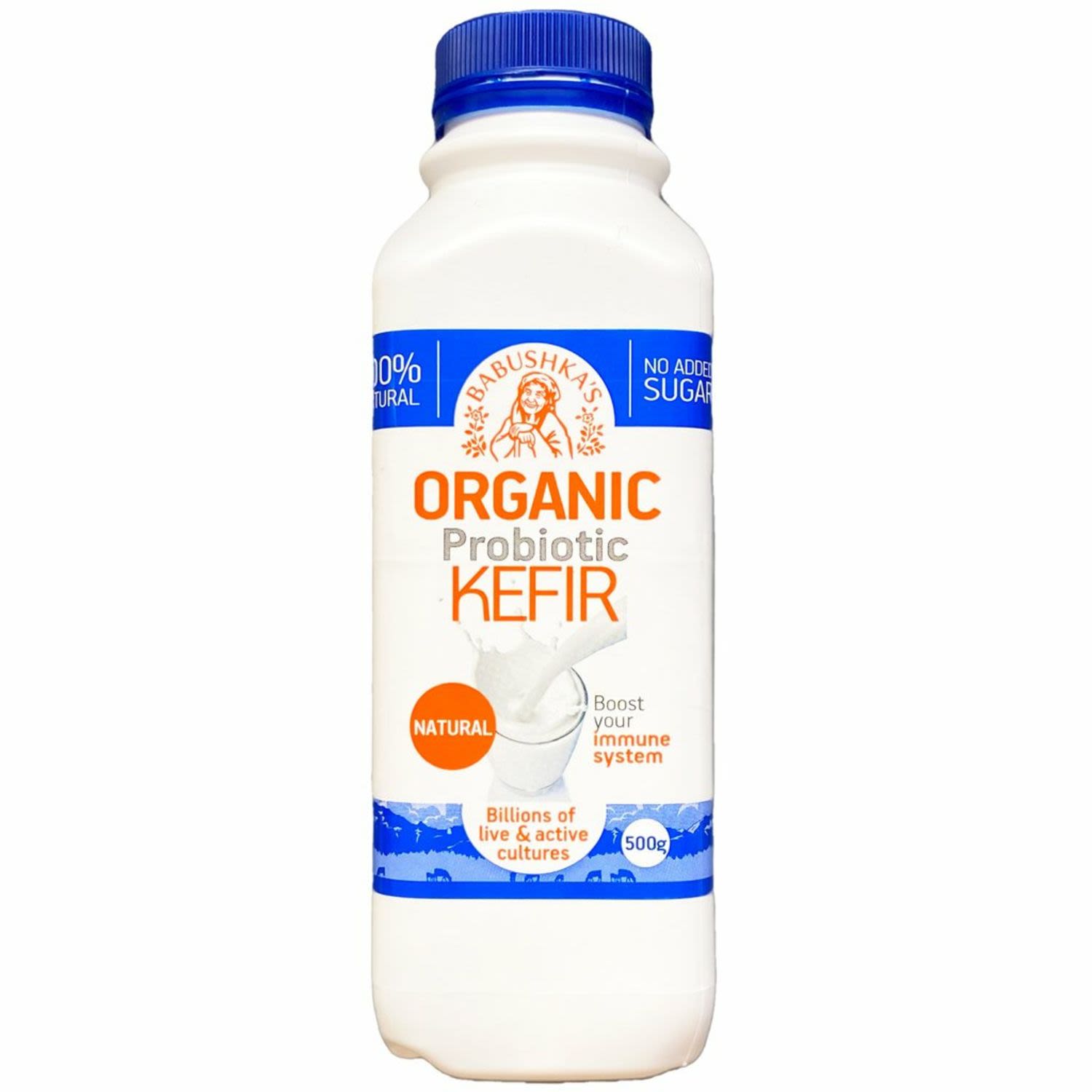 Babushka Kefir Natural Organic Yoghurt, 500 Gram