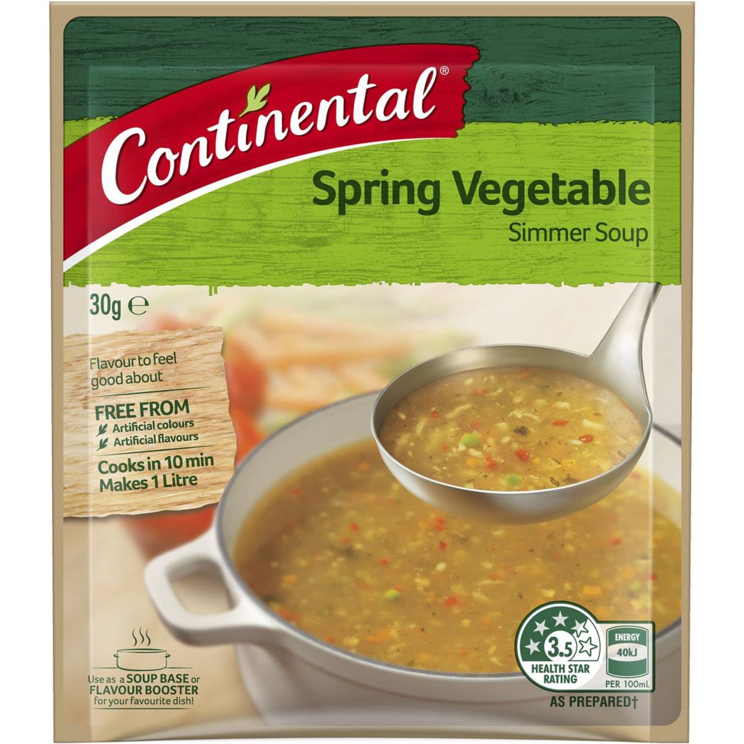 Continental Simmer Soup Spring Vegetable, 30 Gram