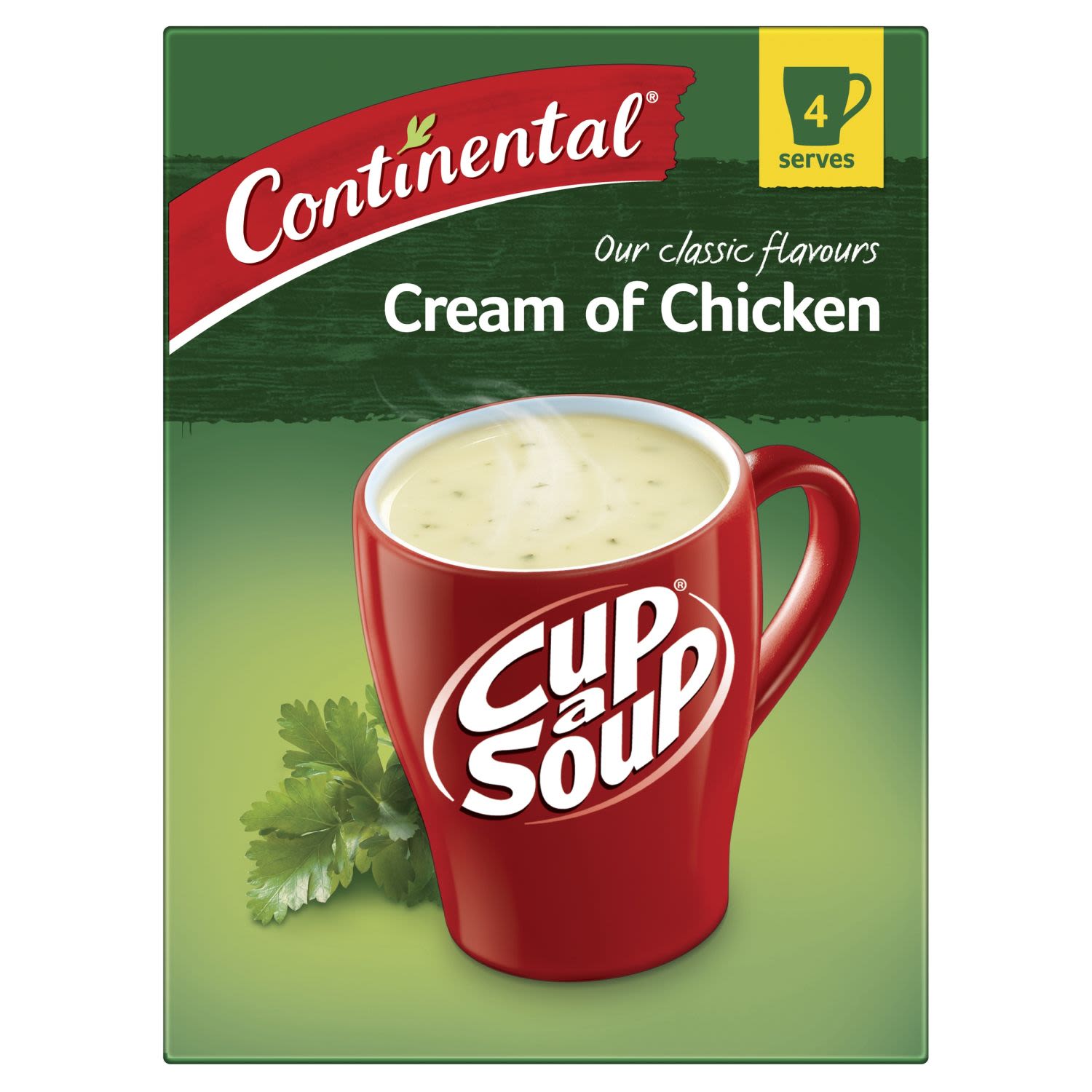 Continental Cup A Soup Classic Cream Of Chicken, 4 Each