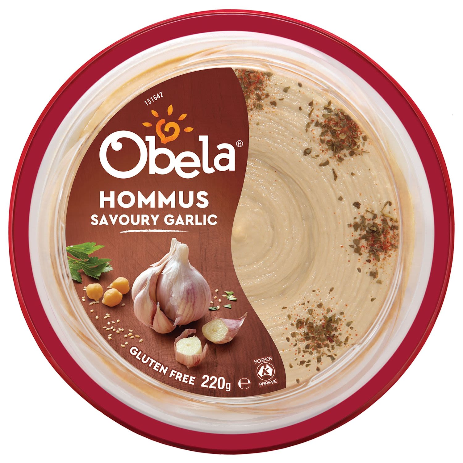 Obela Savoury Garlic Hommus Dip