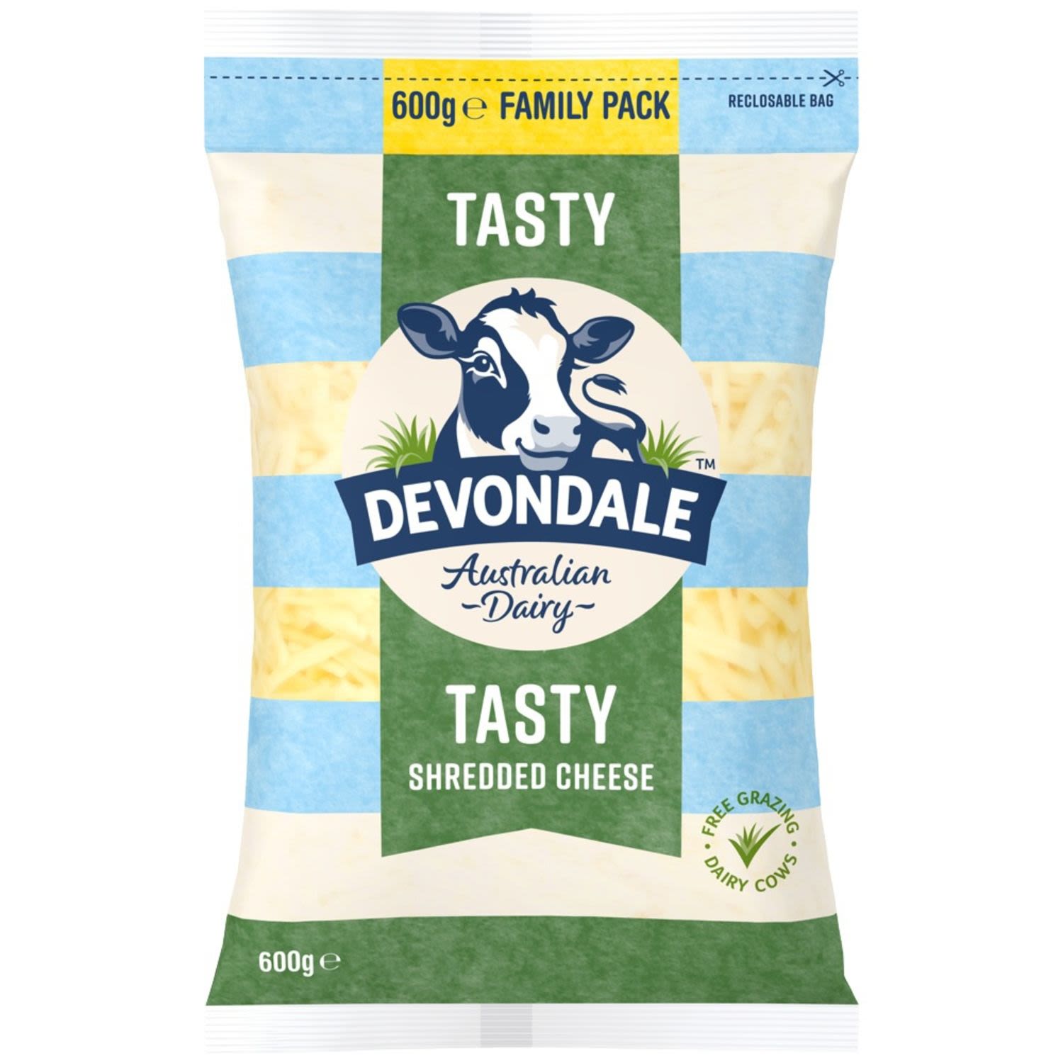 Devondale Shredded Tasty Cheese, 600 Gram